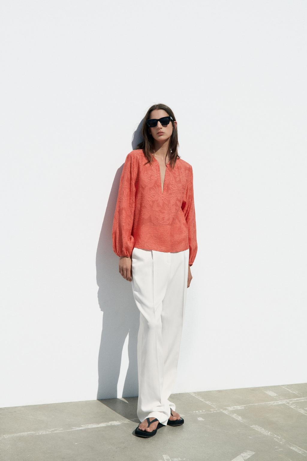 Floral perforated top