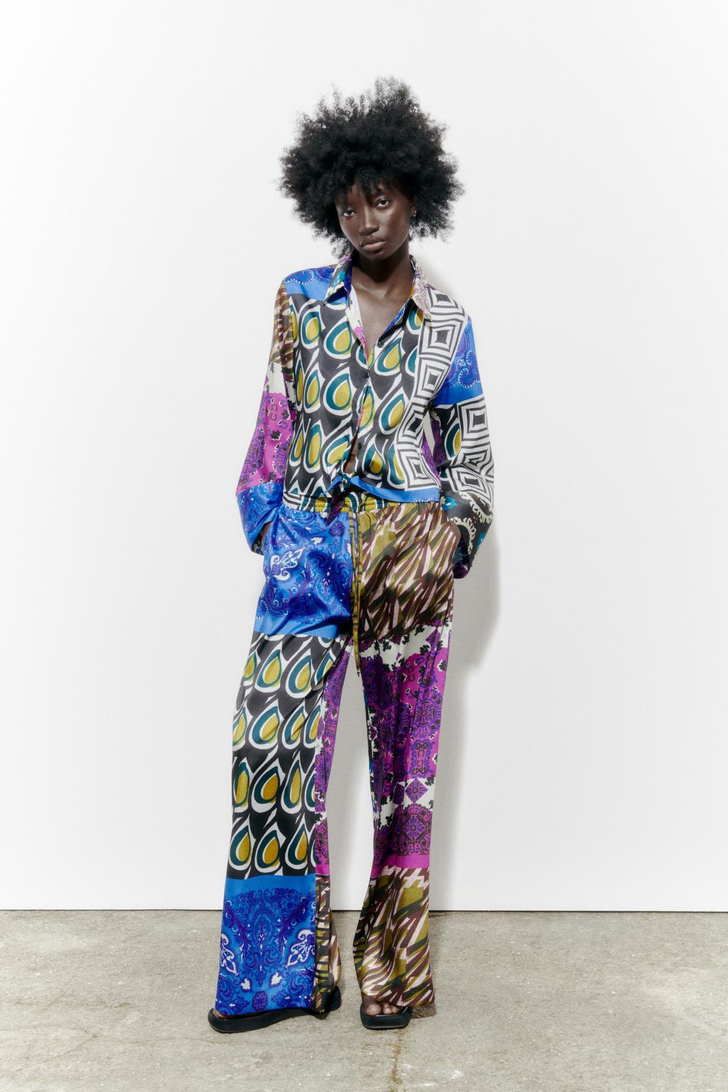 Patchwork trousers