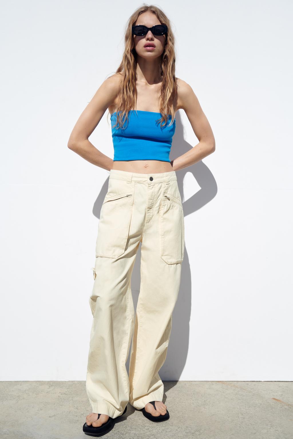 Short ribbed blouse