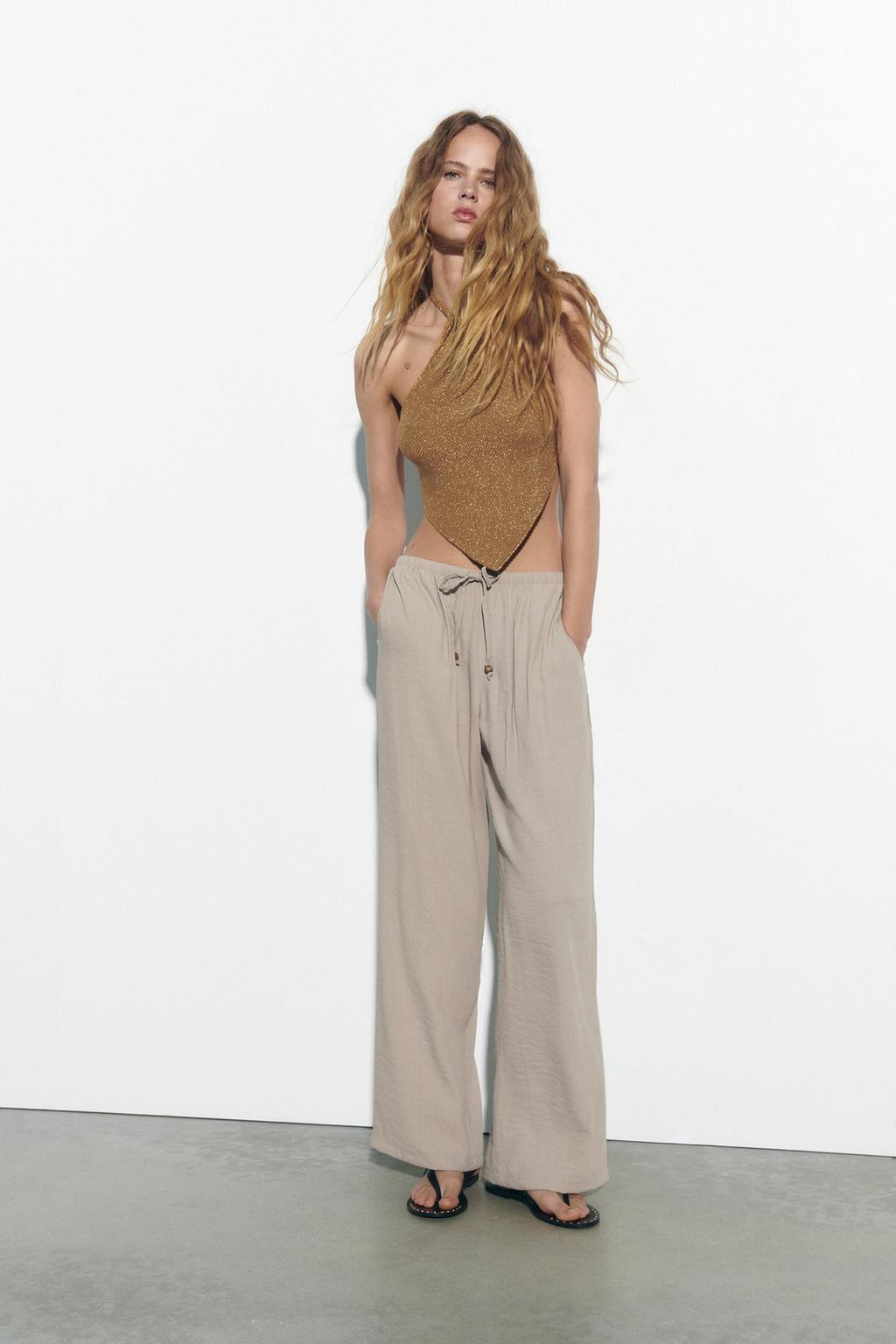 Elastic waistband trousers
