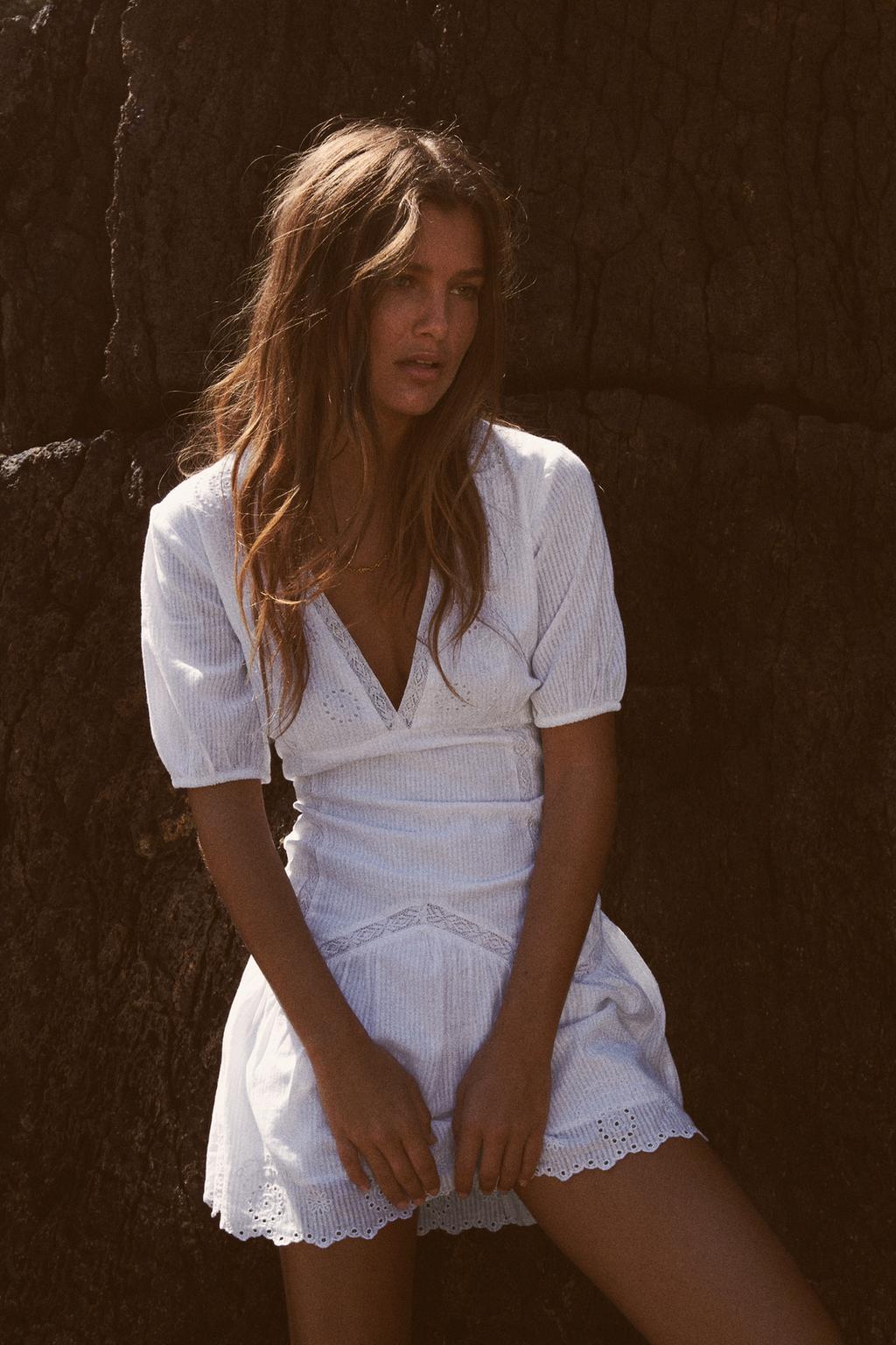 Short eyelet dress