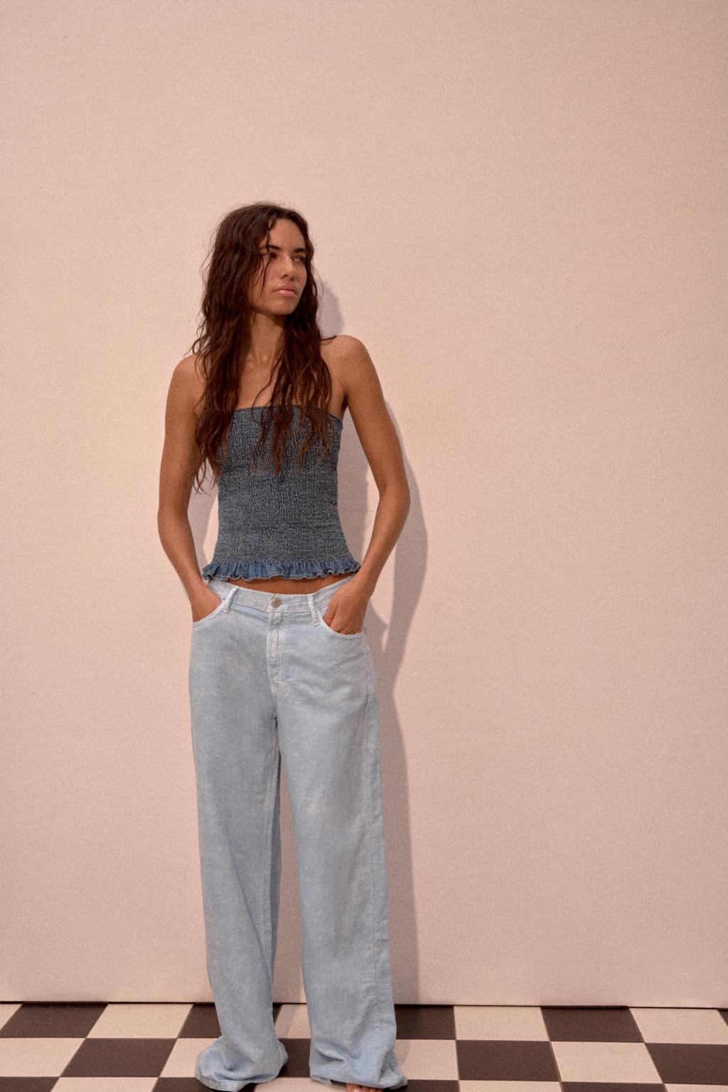 Elastic bandeau top