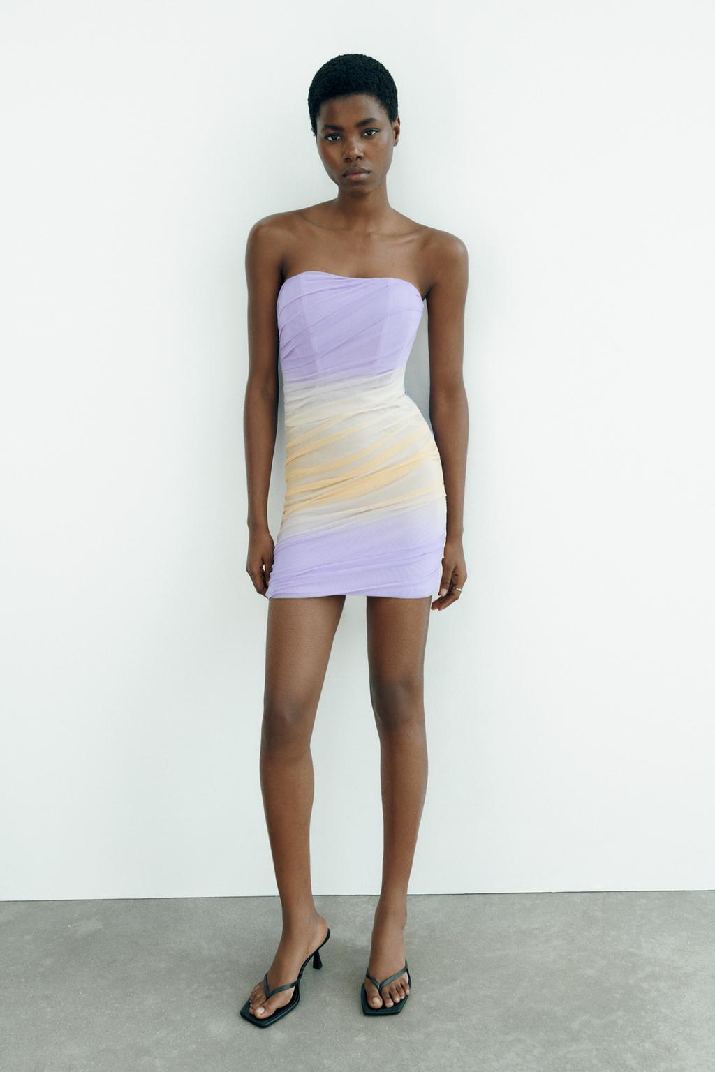 Tulle Strapless mekko Zara