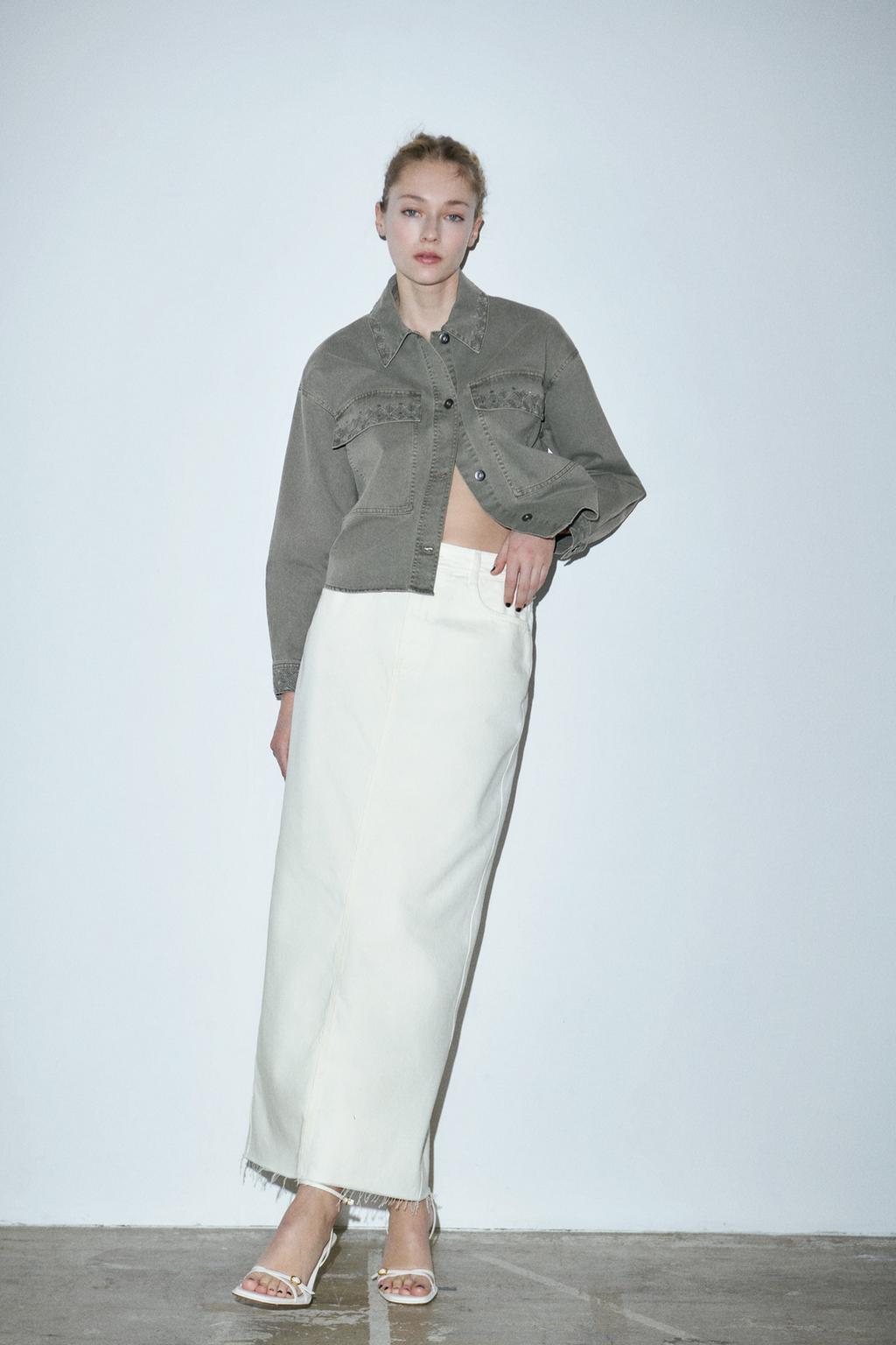 Overshirt with embroidery