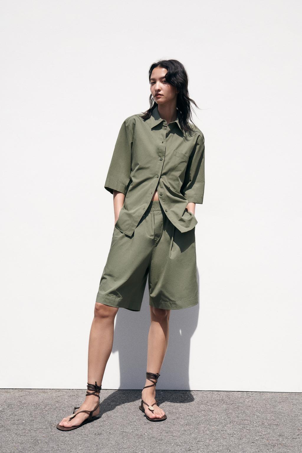 Oversize poplin shirt