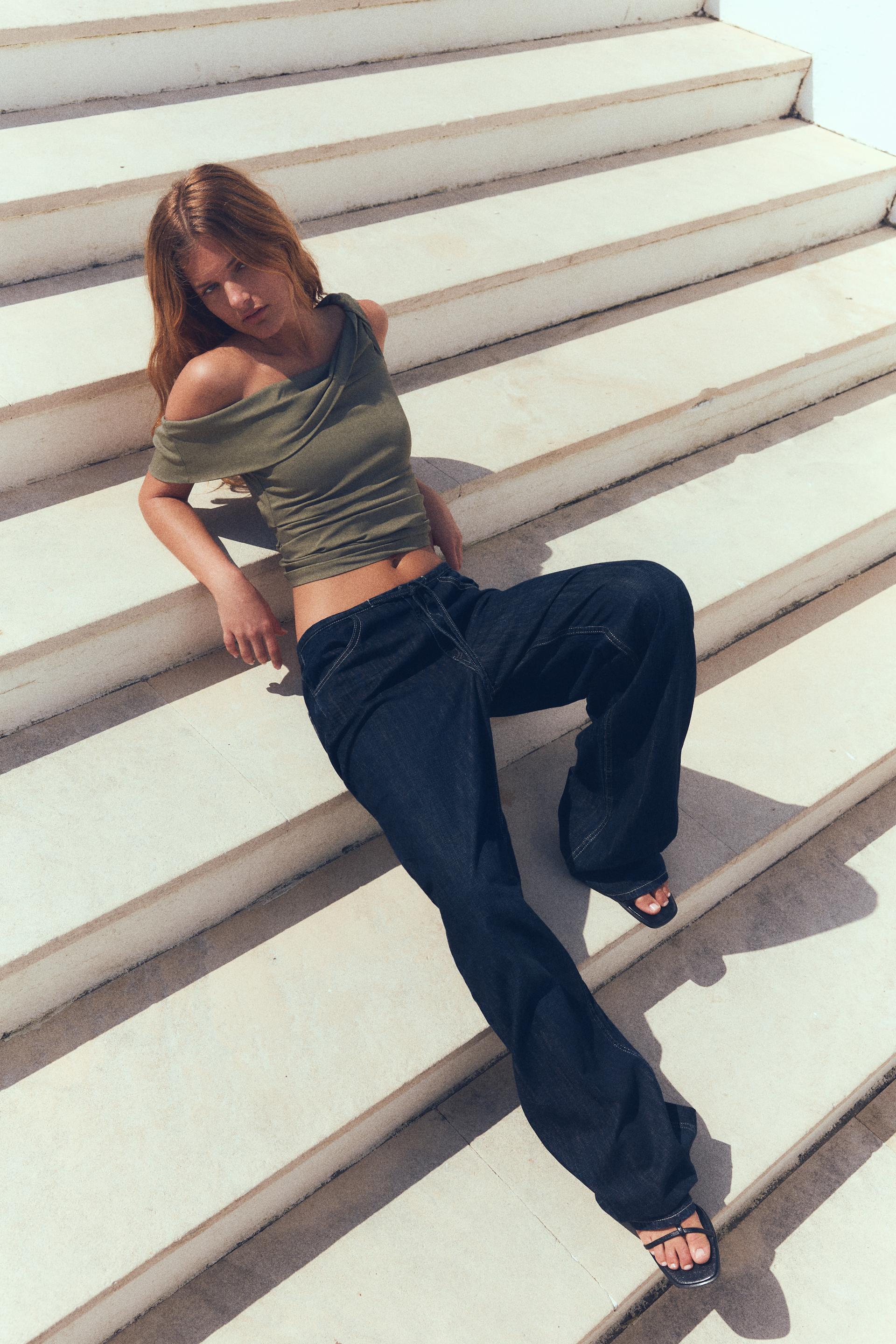 Ruched elastic top