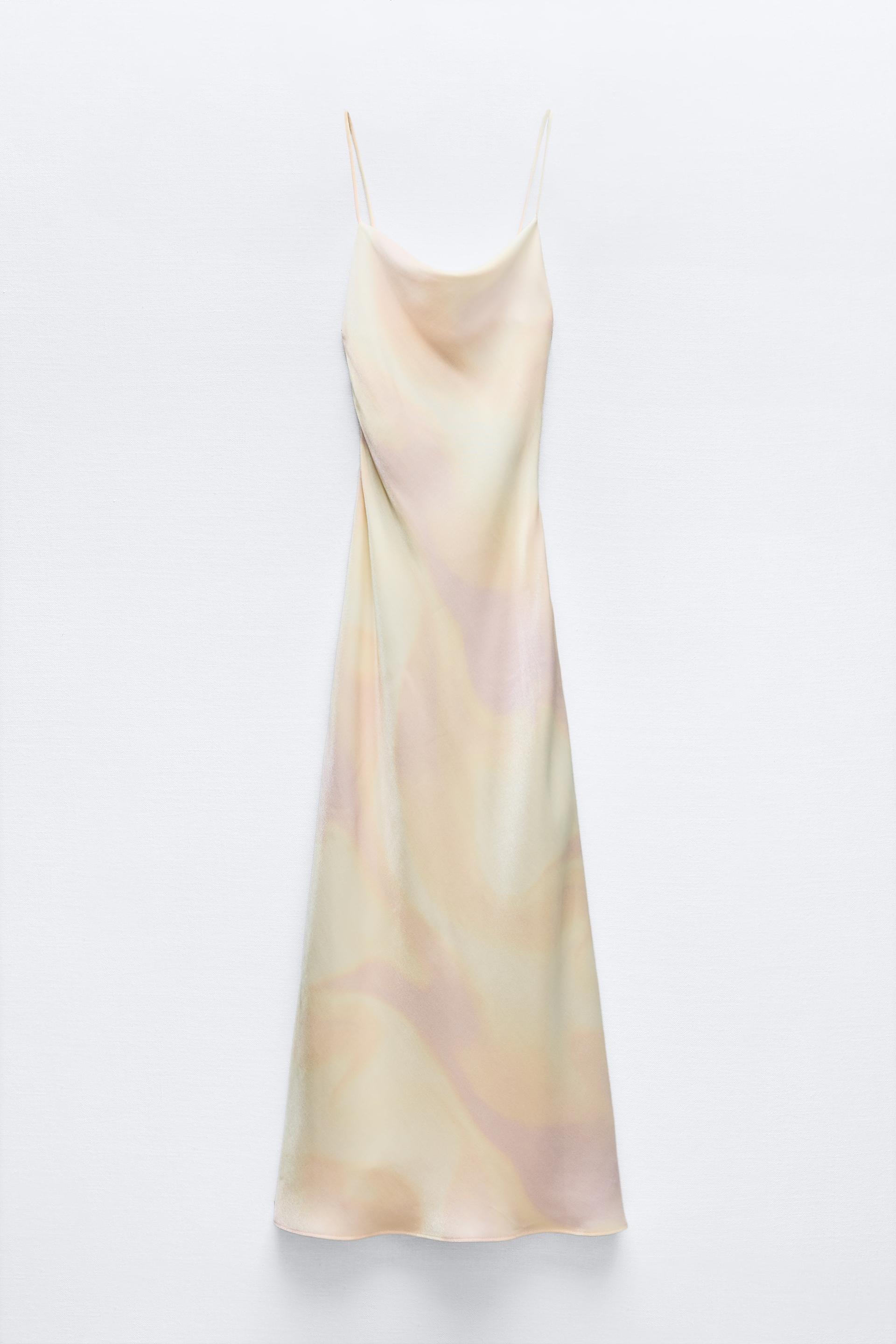 Midi satin dress