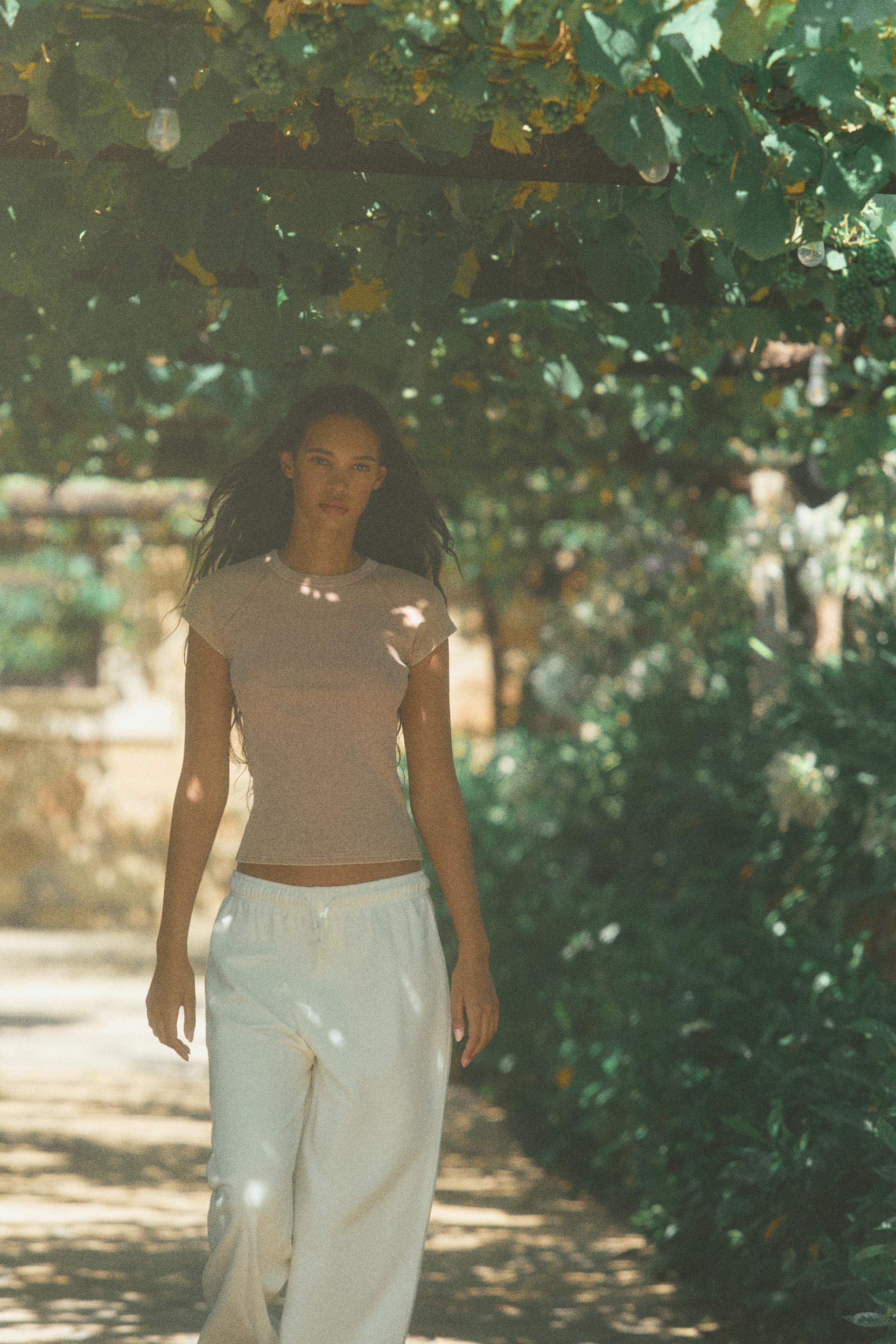 Ribbed faded t-shirt