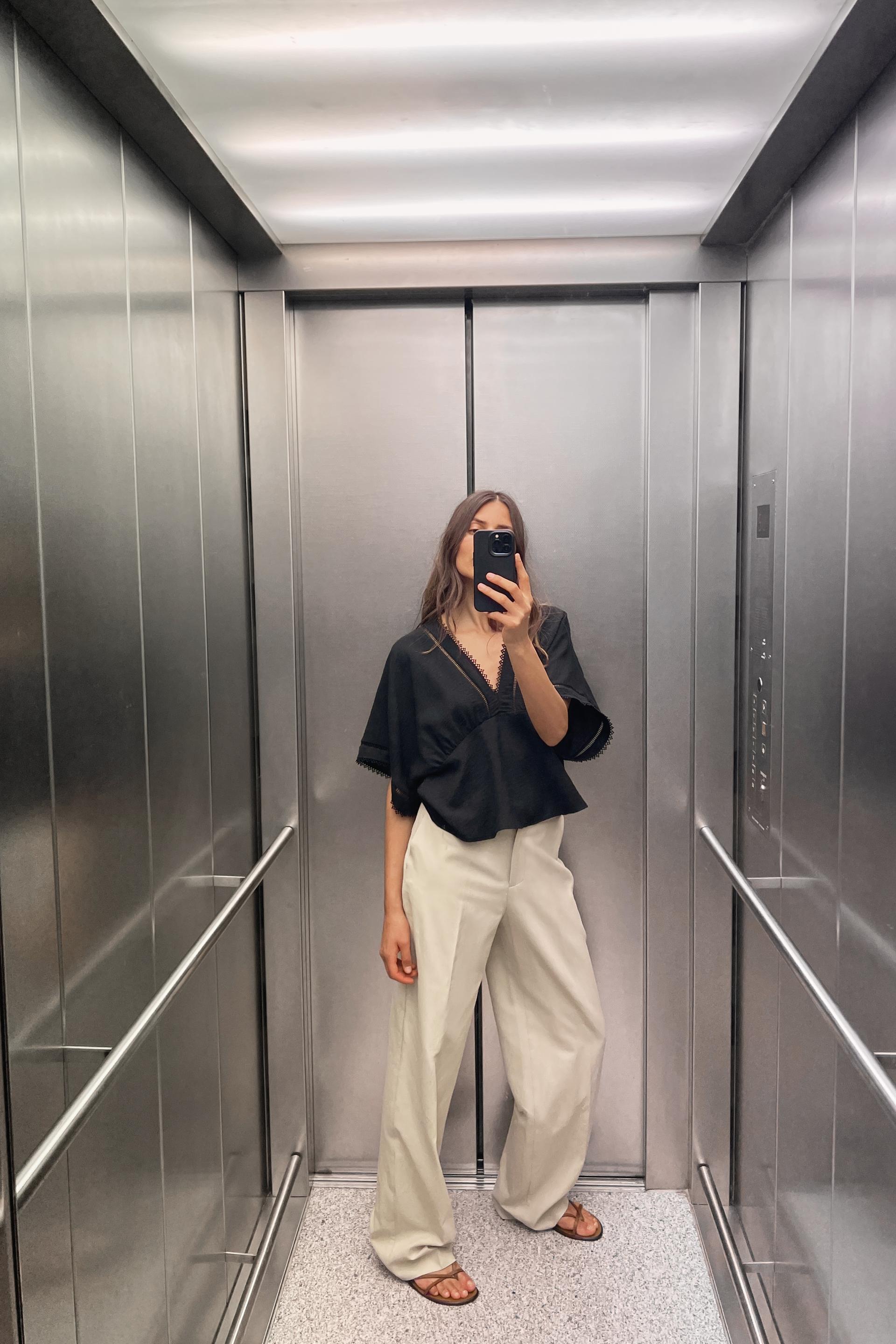Lace Trim Kimono Top