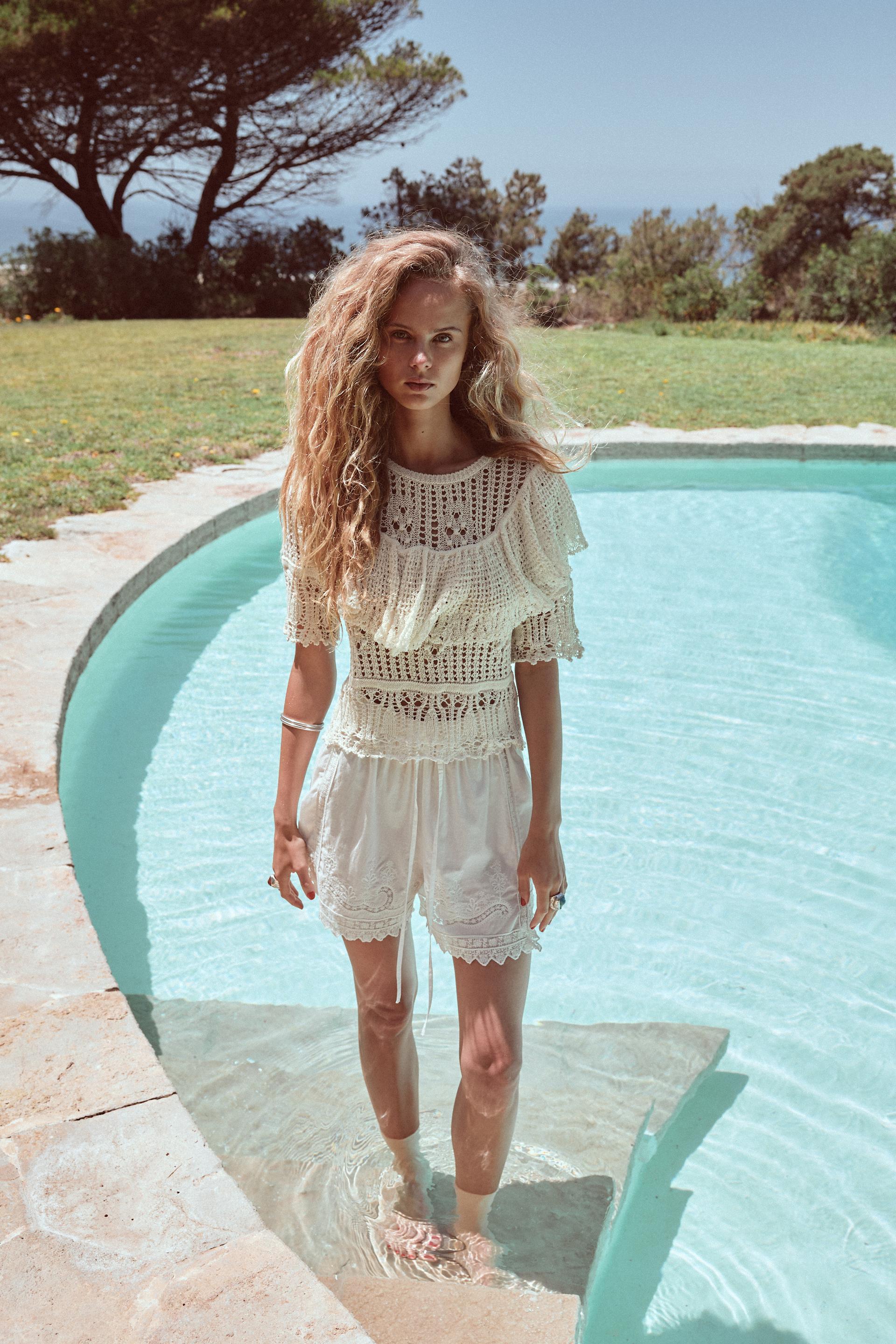 Ruffled Knit Top