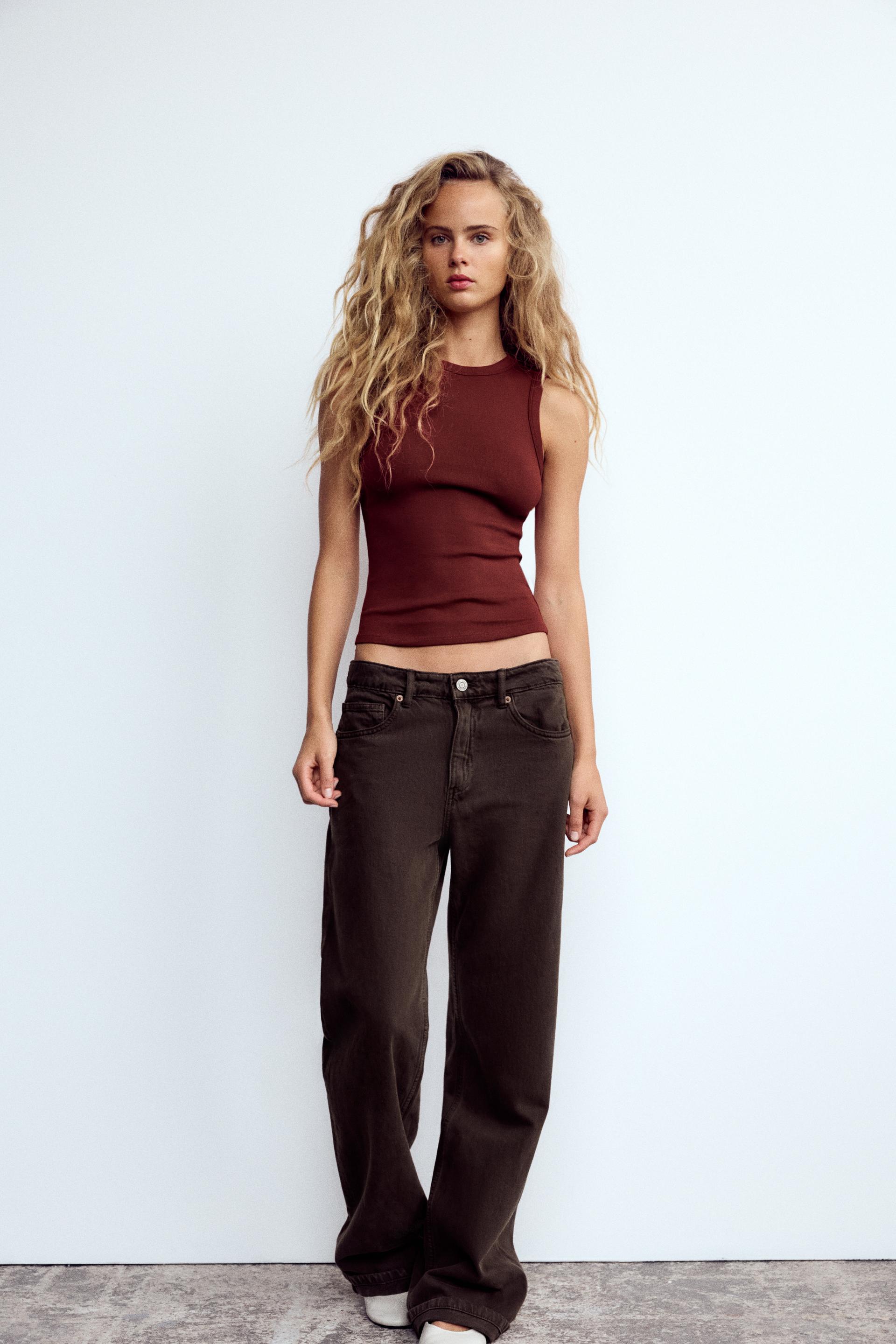 Sleeveless rib top