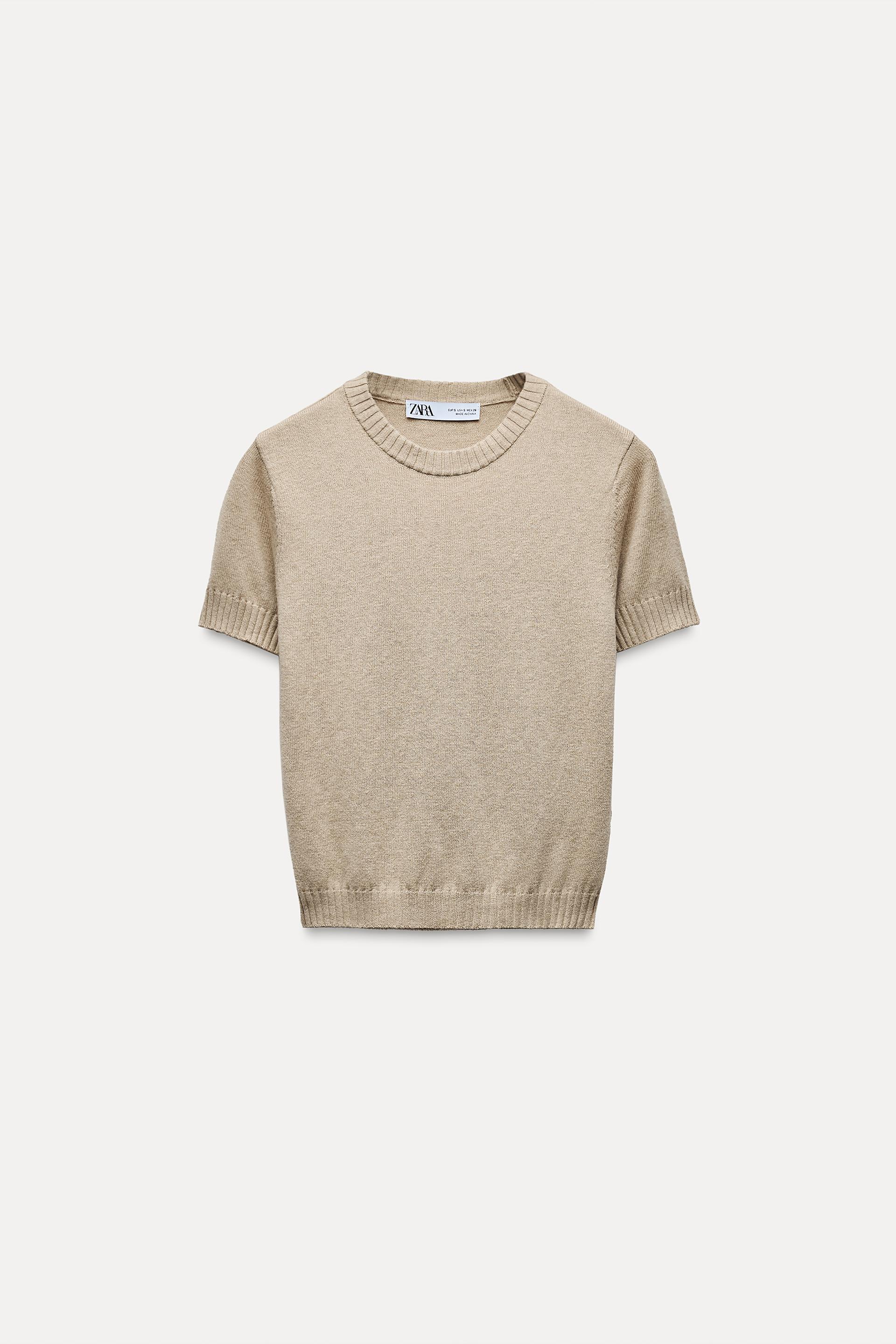 Basic plain knit top