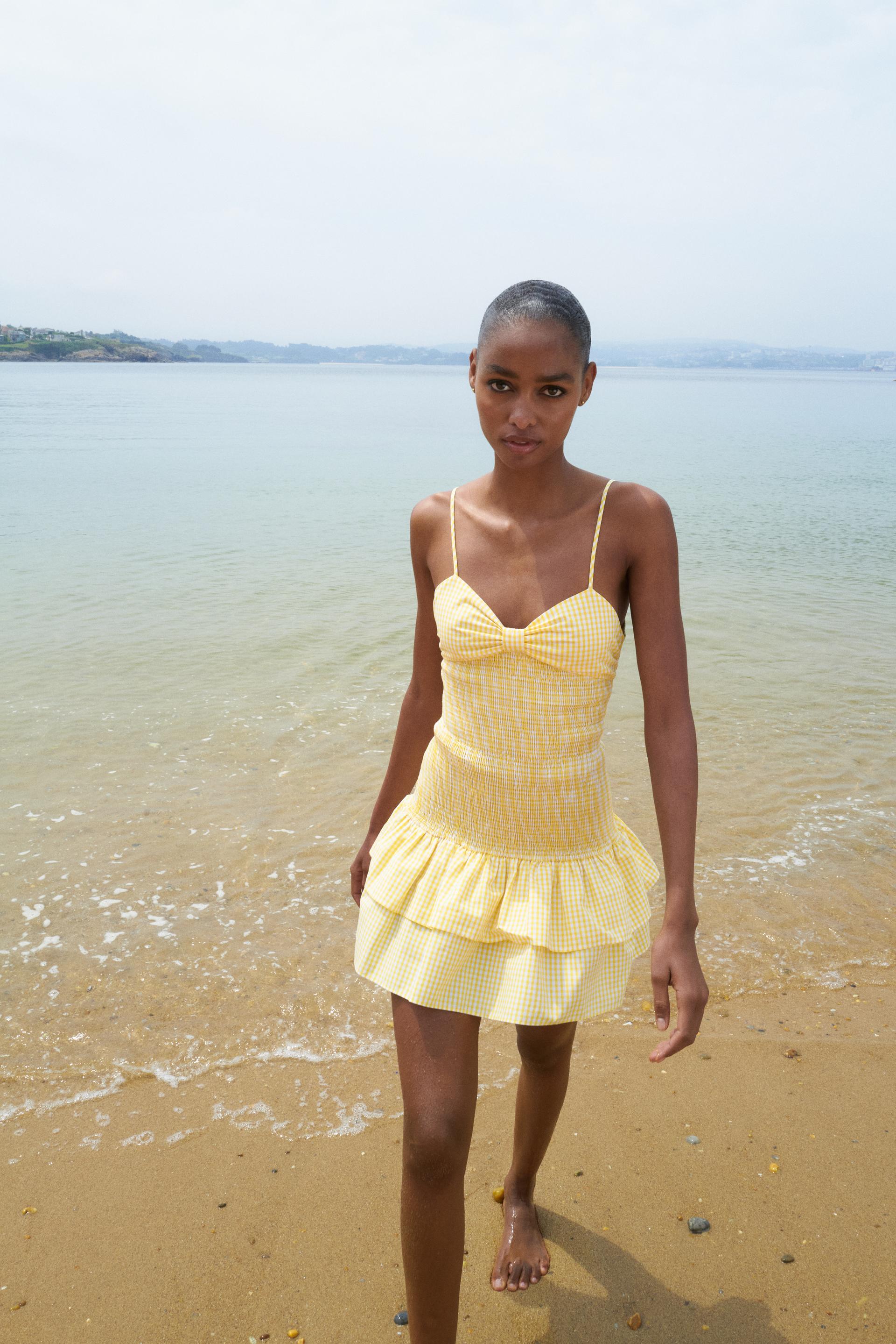 Gingham Tie Dress