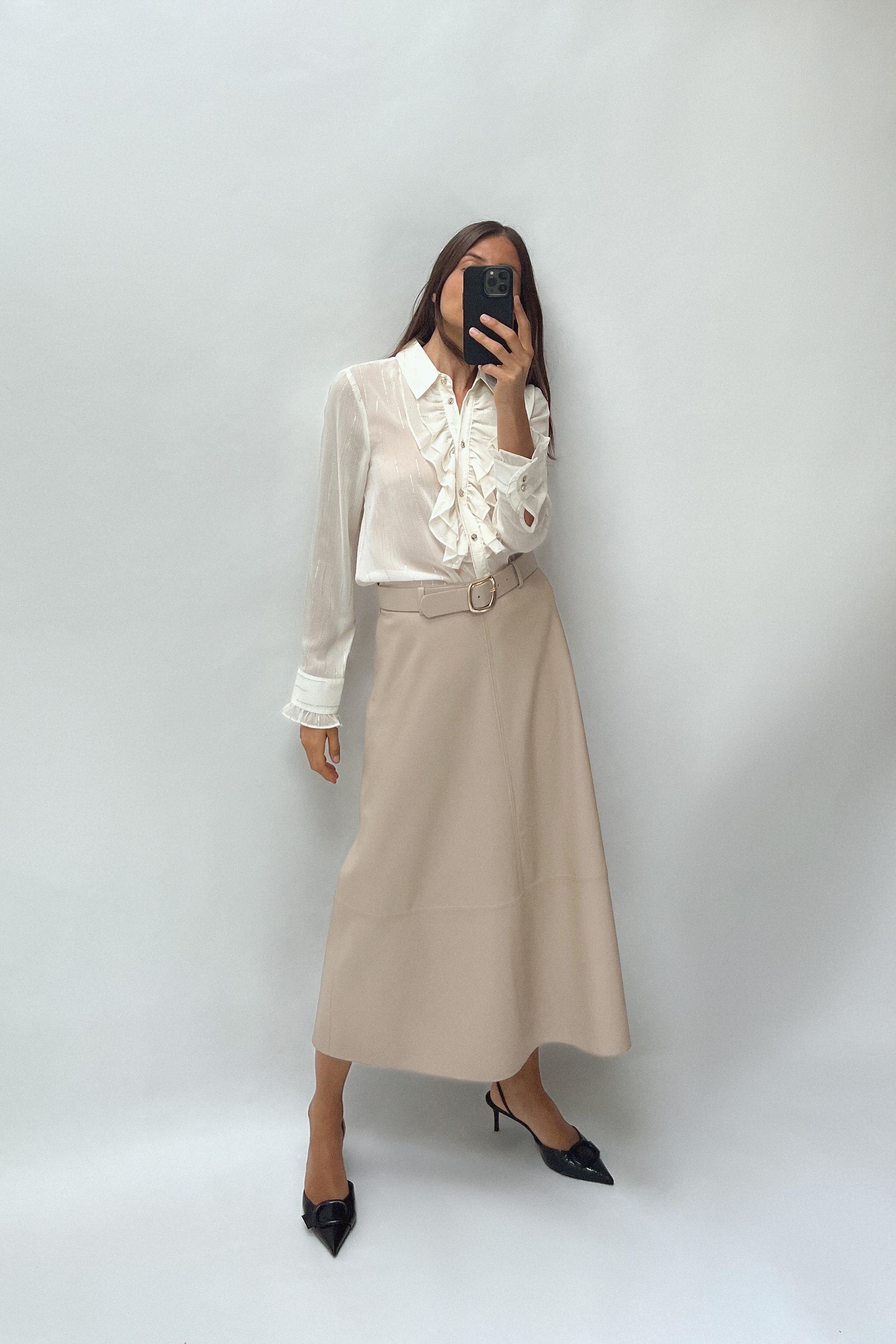 Telier Falda Capa Efecto Piel de Zara - Main Image