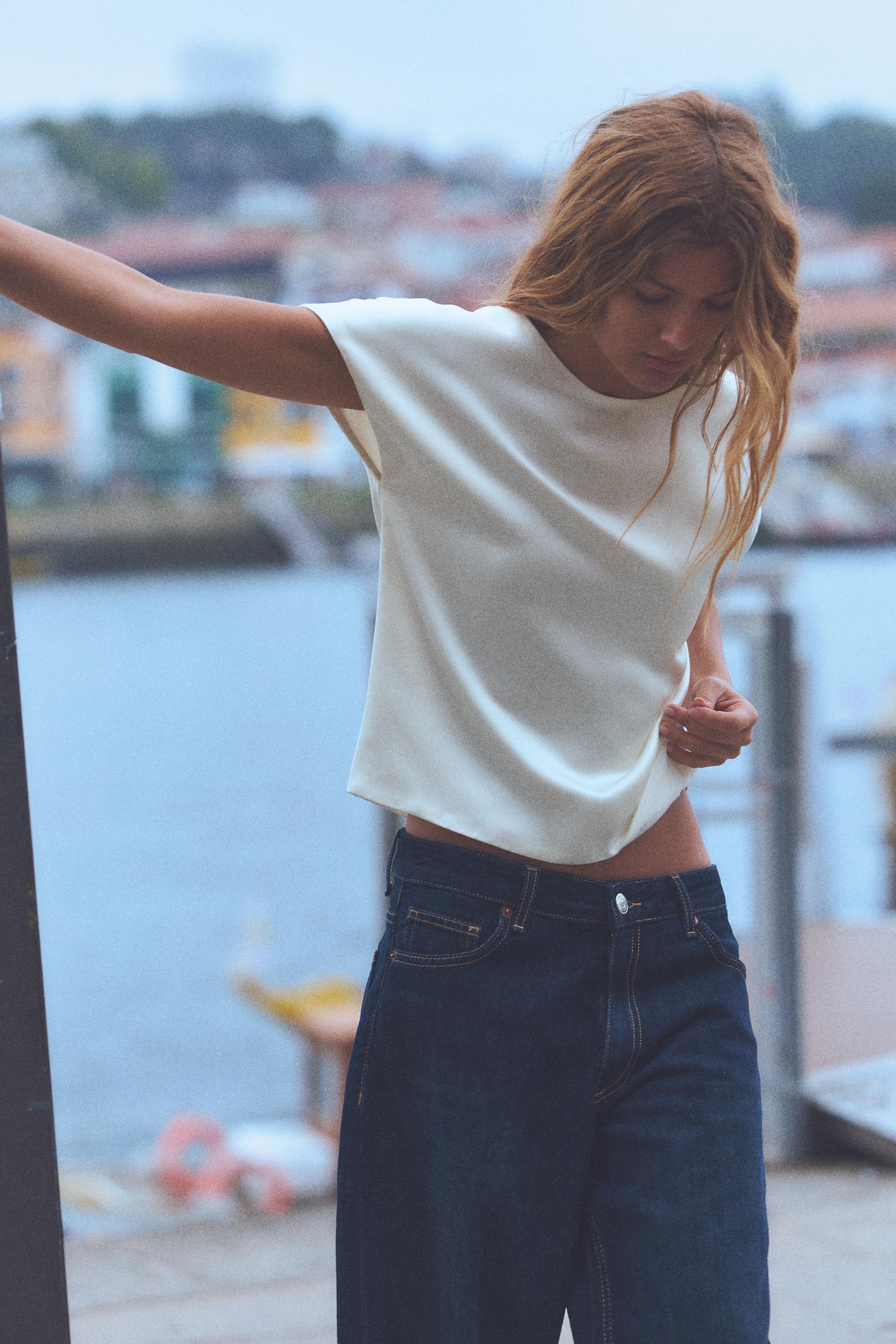 Back-Knot Shiny Top