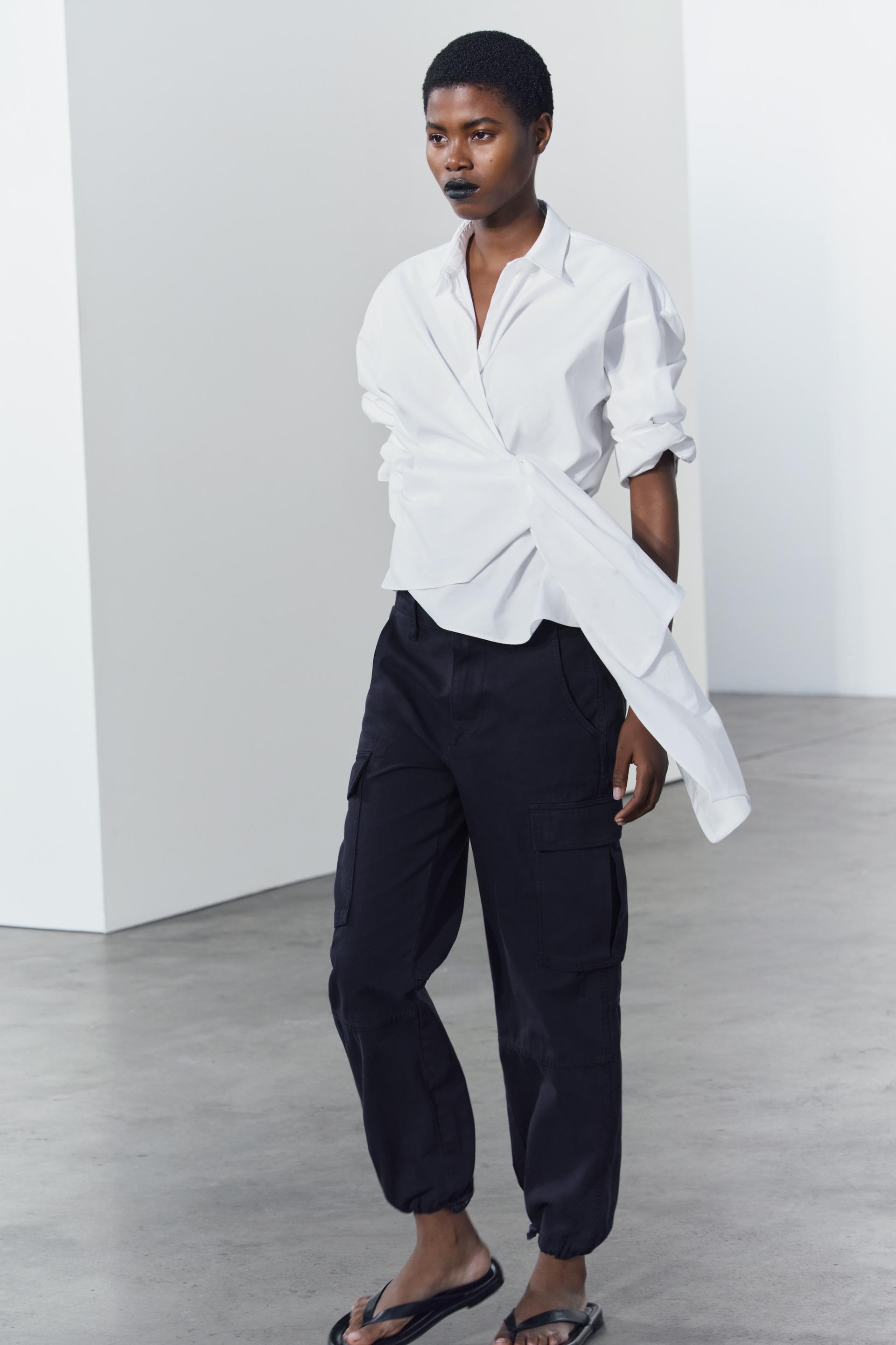 Telier Camisa Popelina Lazo Zw Collection de Zara