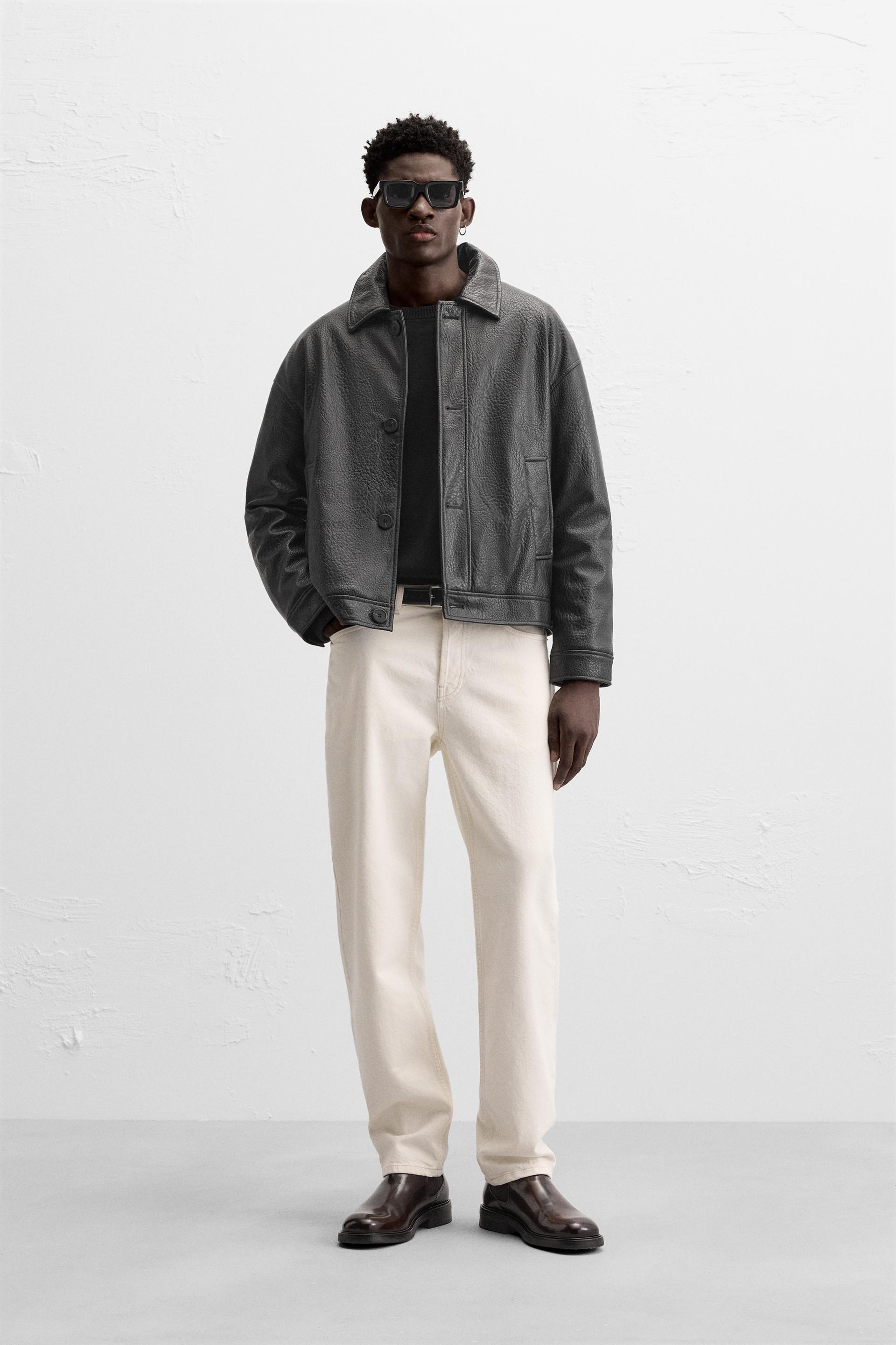 Leather effect jacket