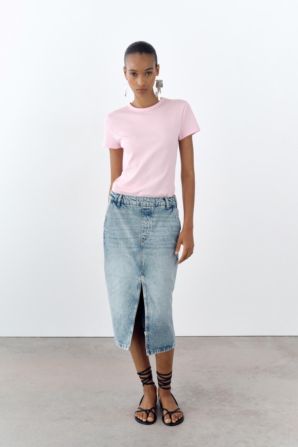 Ribbed Short Sleeve T-Shirt