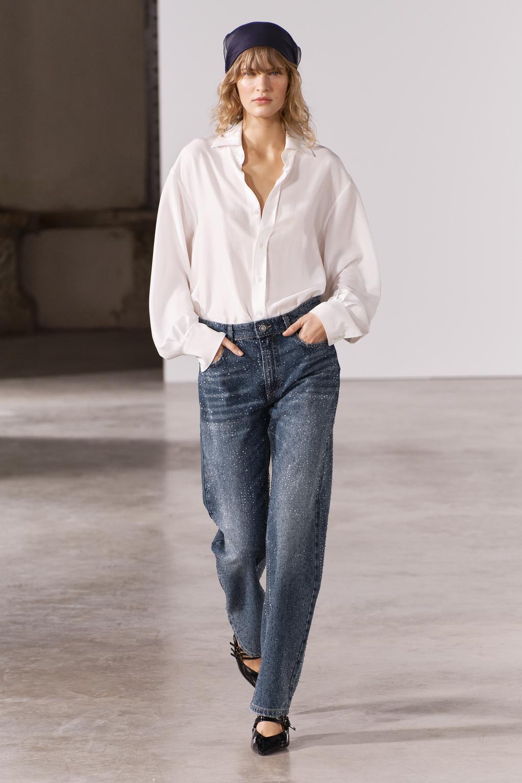 Sparkle straight jeans
