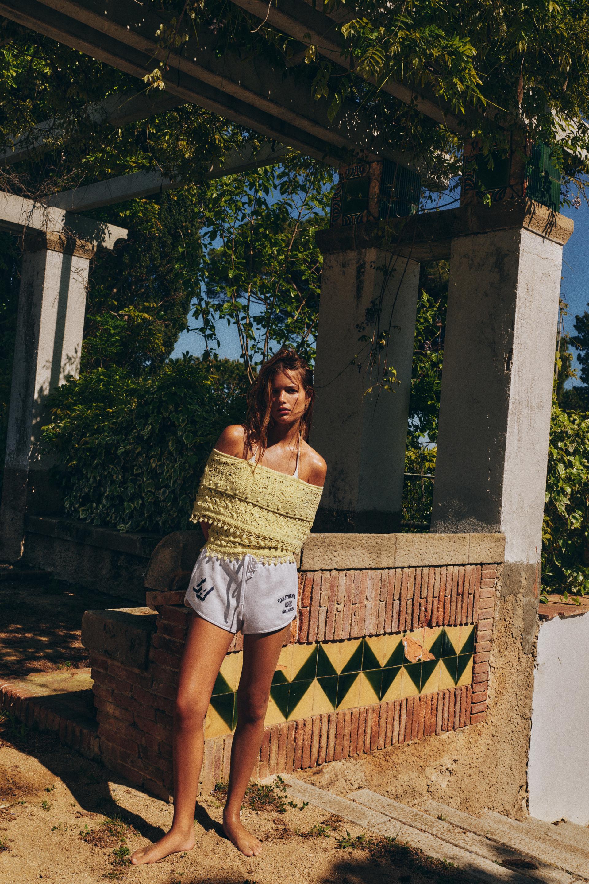 Structured knit top