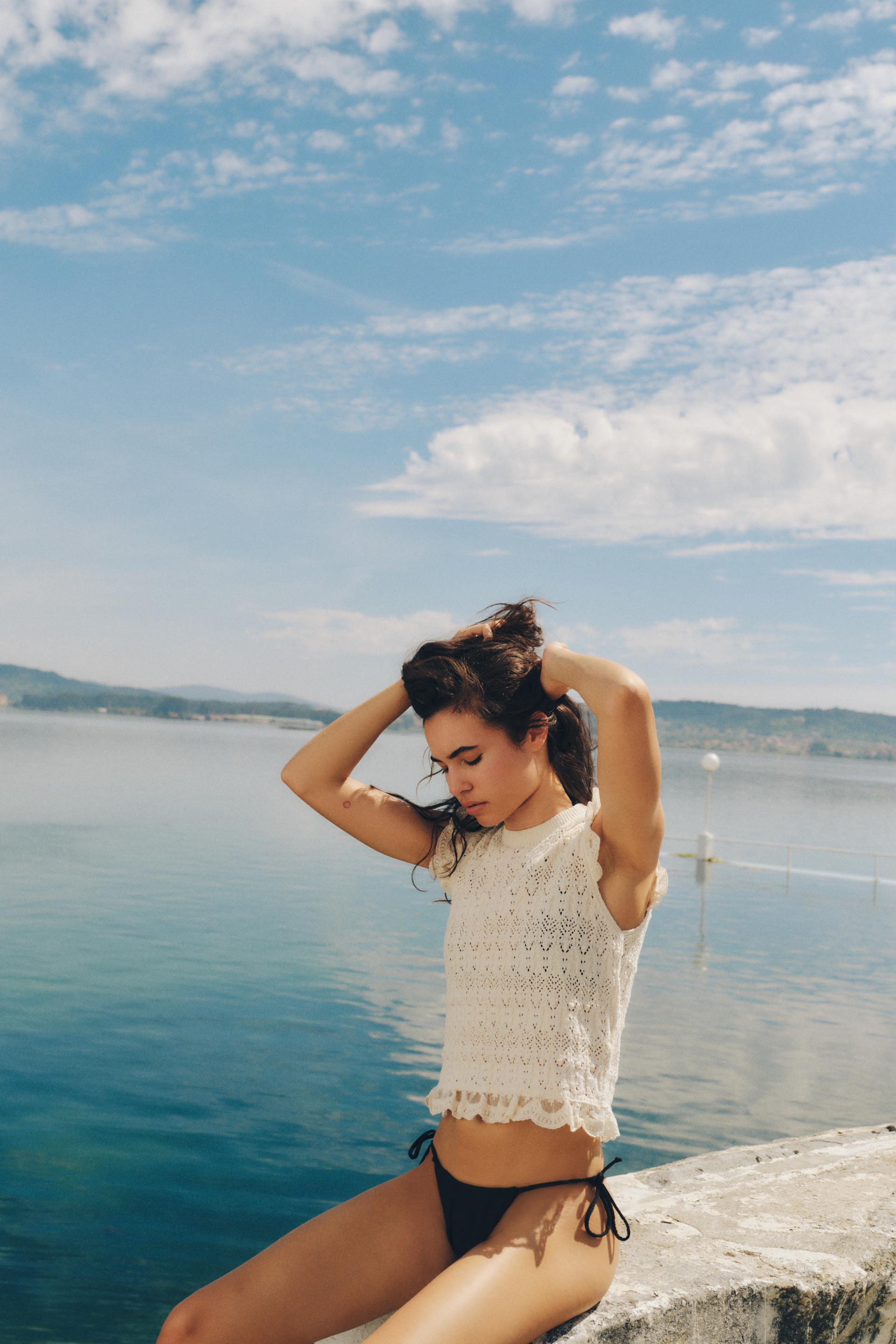Romantic knit top