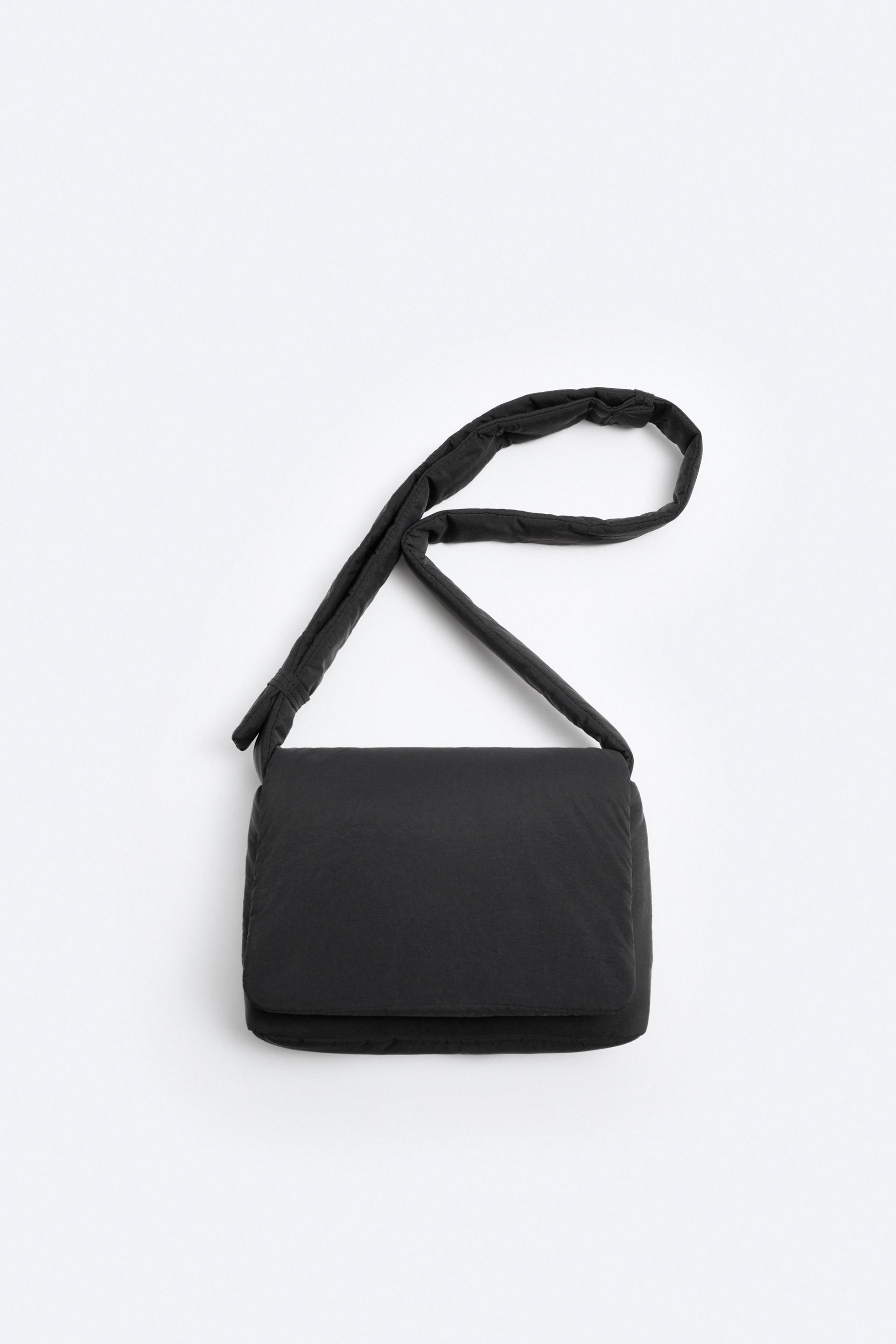 Flap nylon shoulder bag