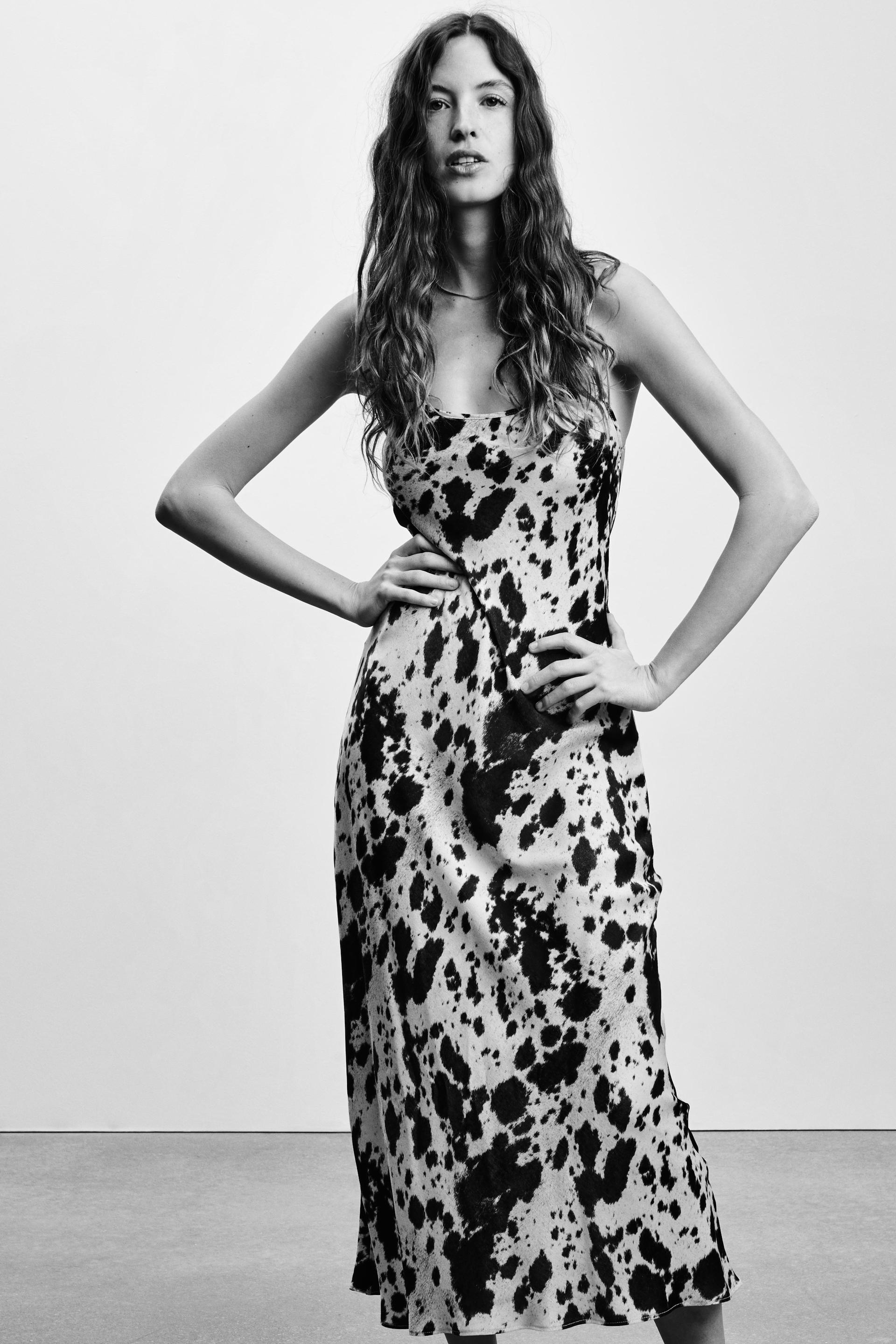 Telier Vestido Lencero Satinado de Zara