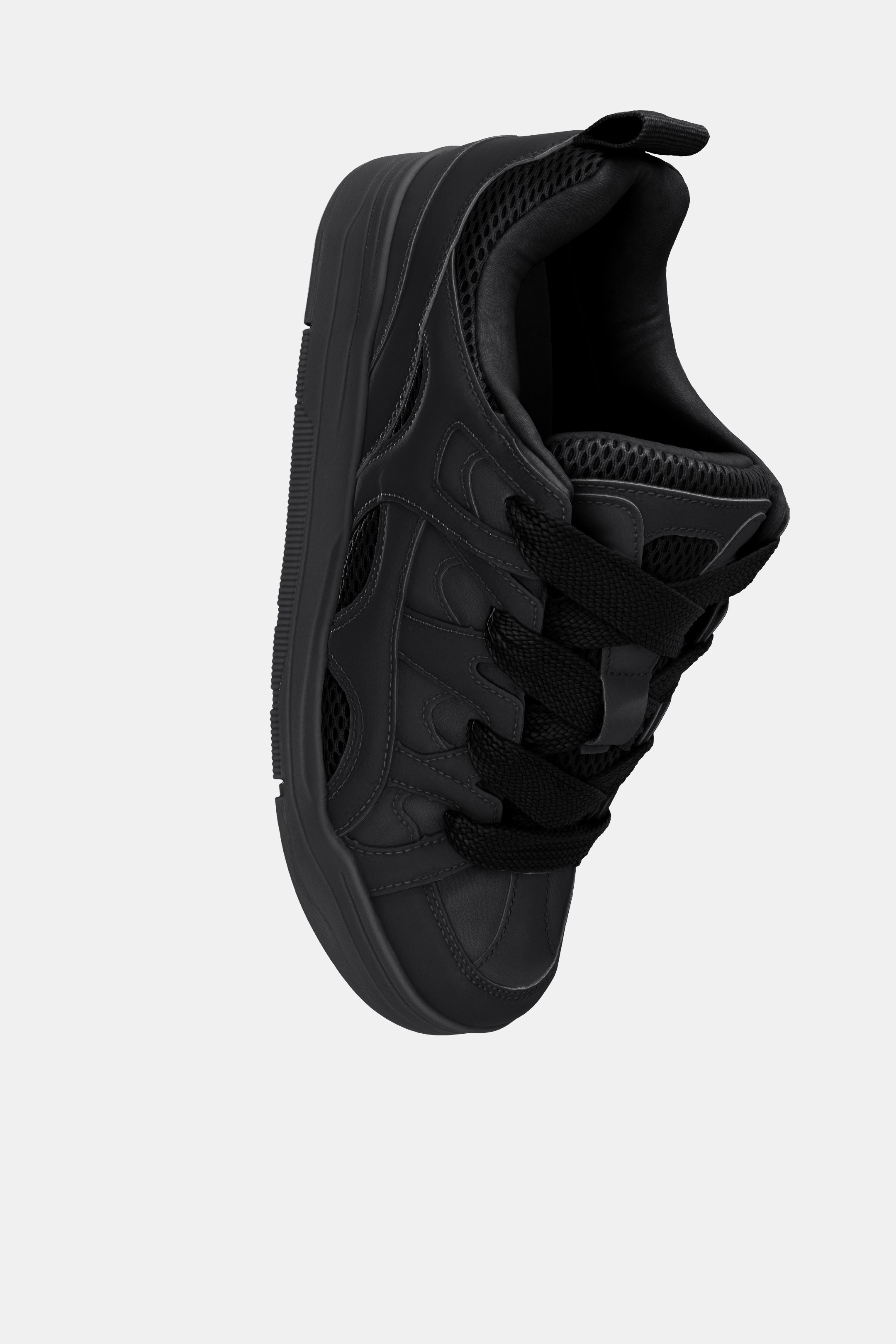 SEPATU KETS TALI MAKSI Hitam ZARA Indonesia