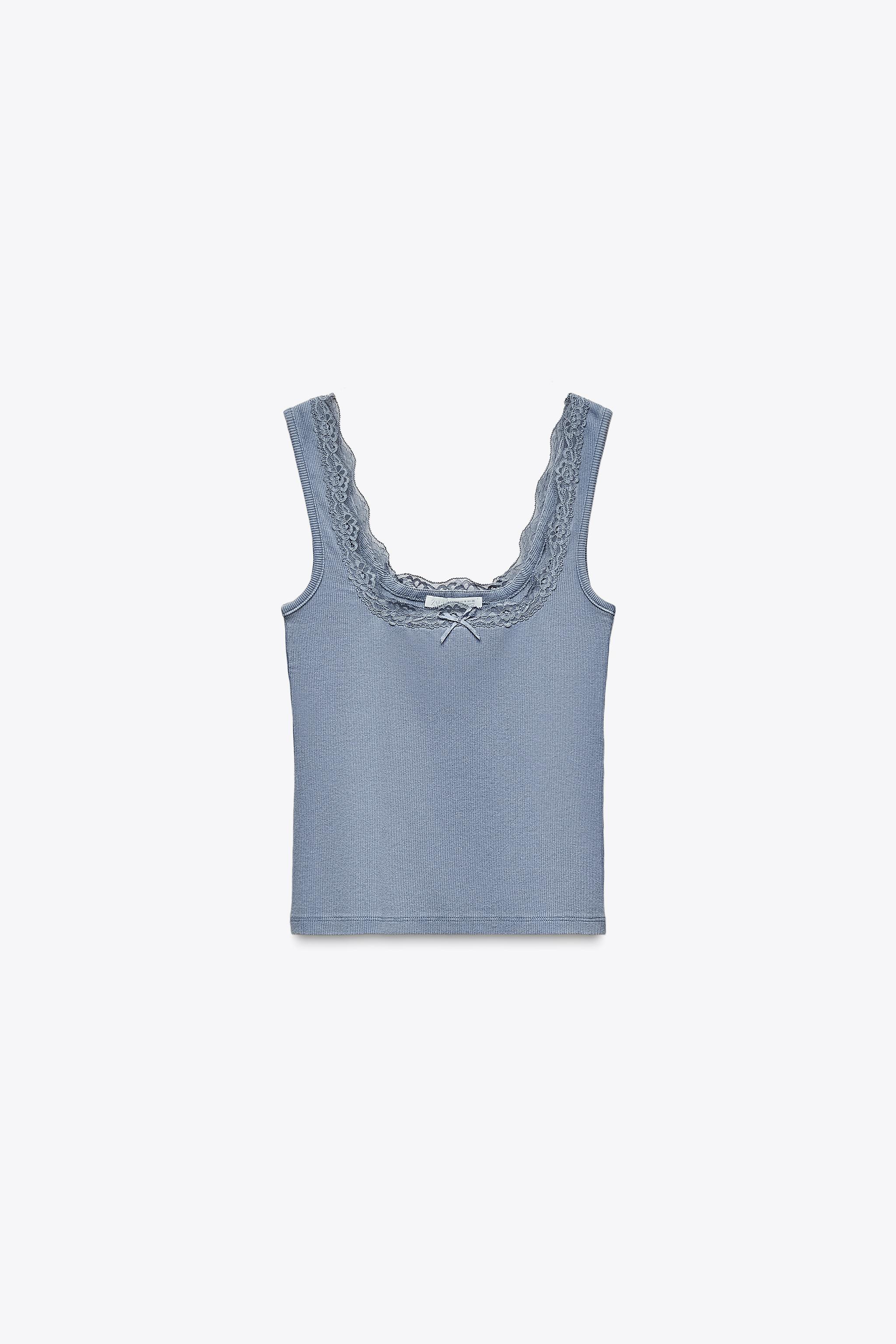 Lace strappy top