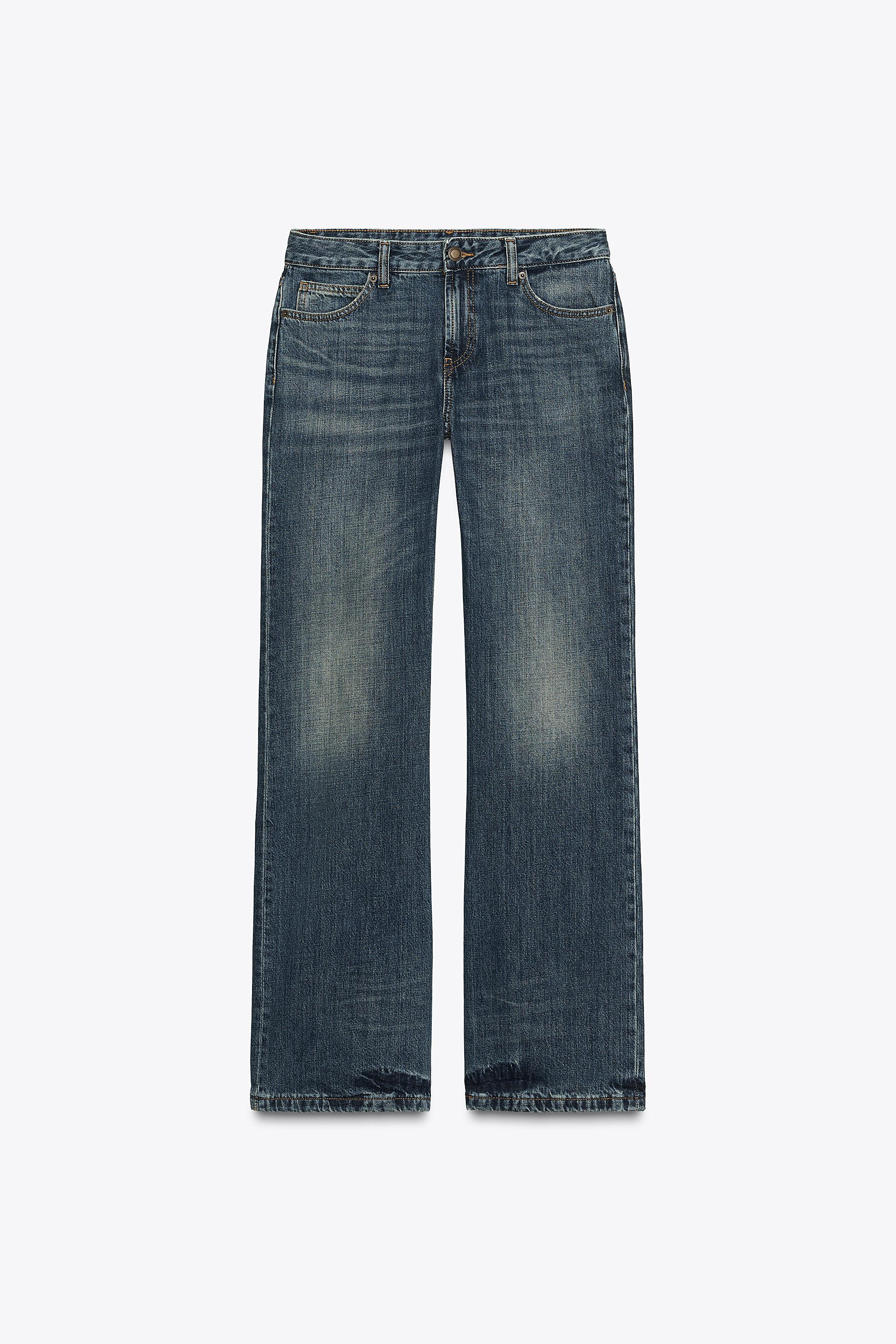 Low-rise bootcut jeans