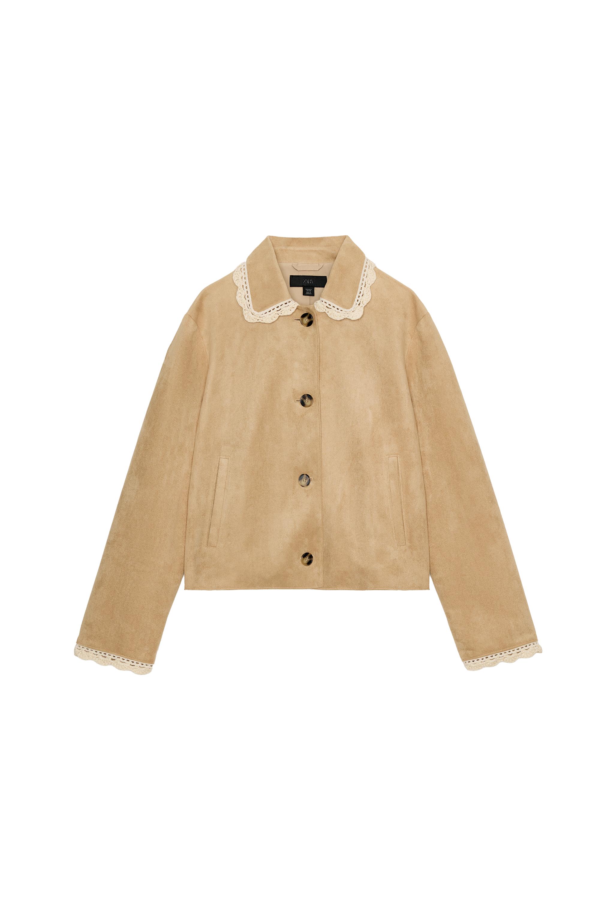 Suede-effect jacket