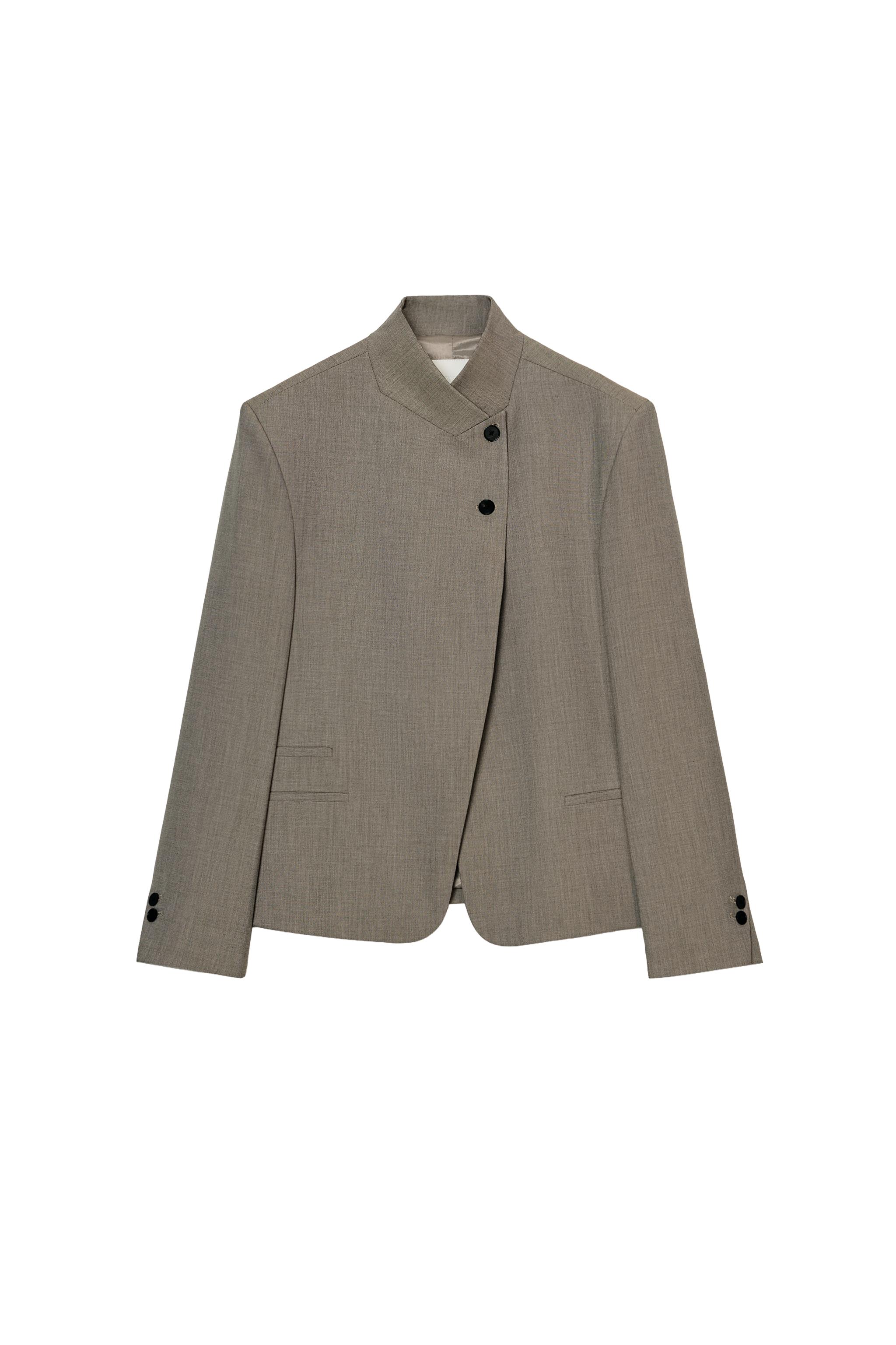 High-collar blazer