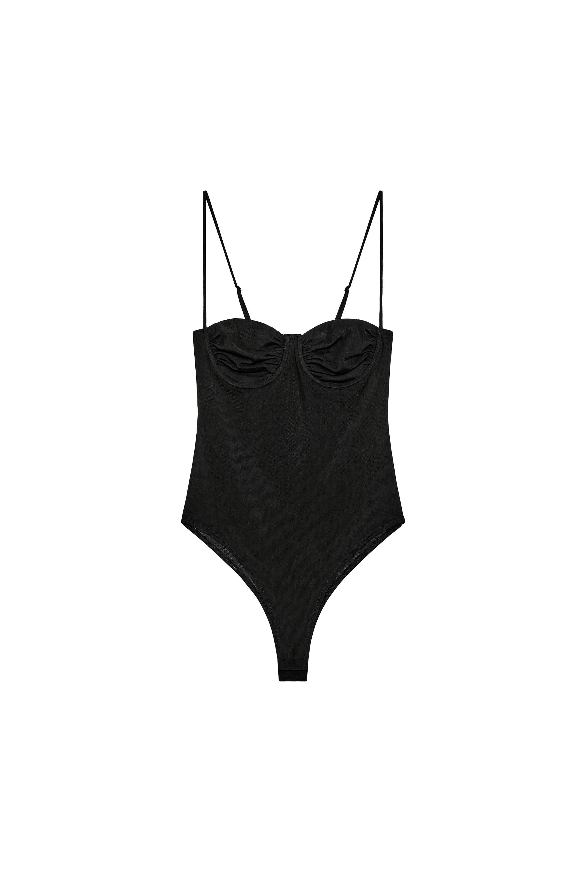Tulle ruffle bodysuit