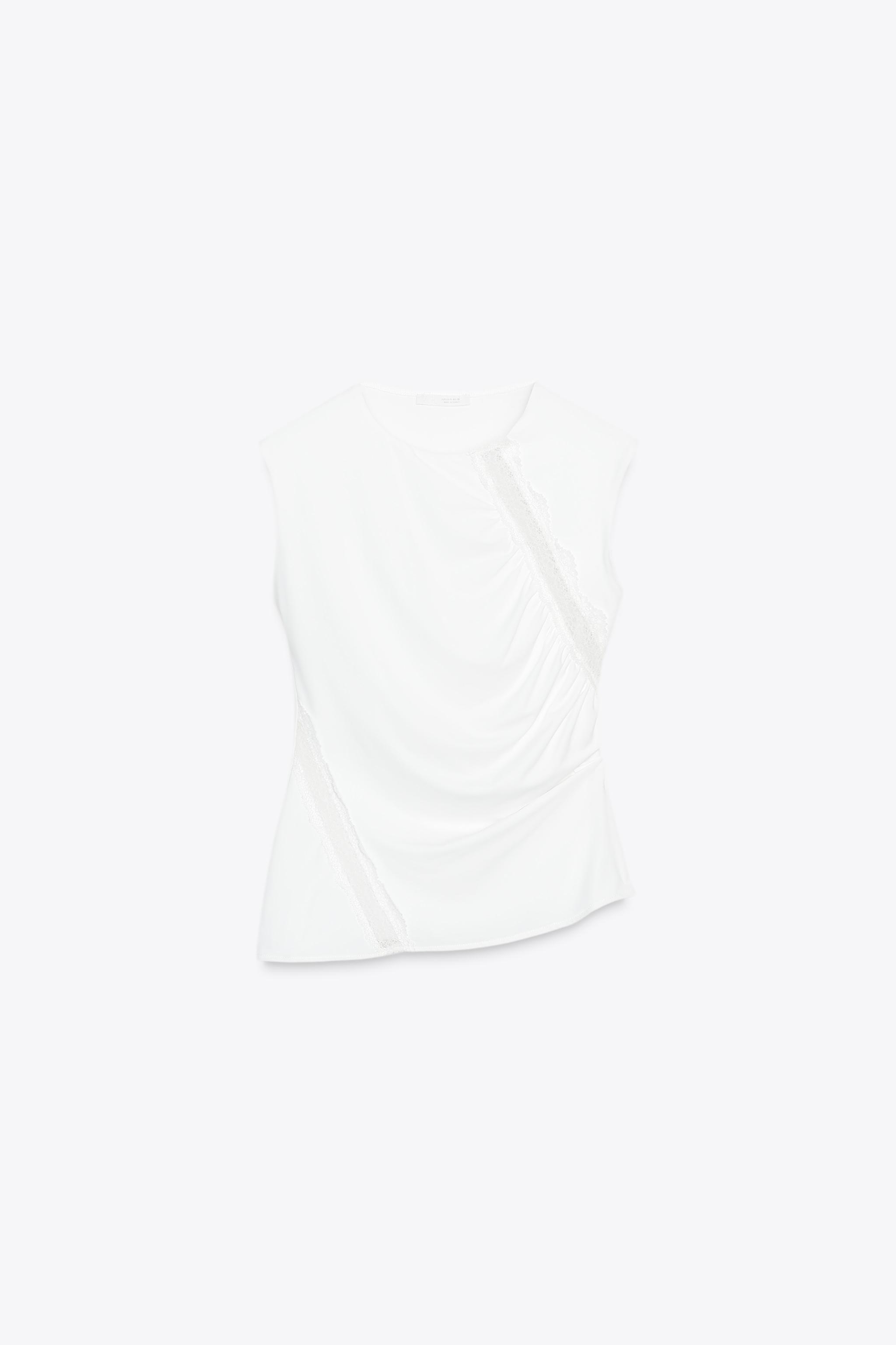 Polyamide lace top