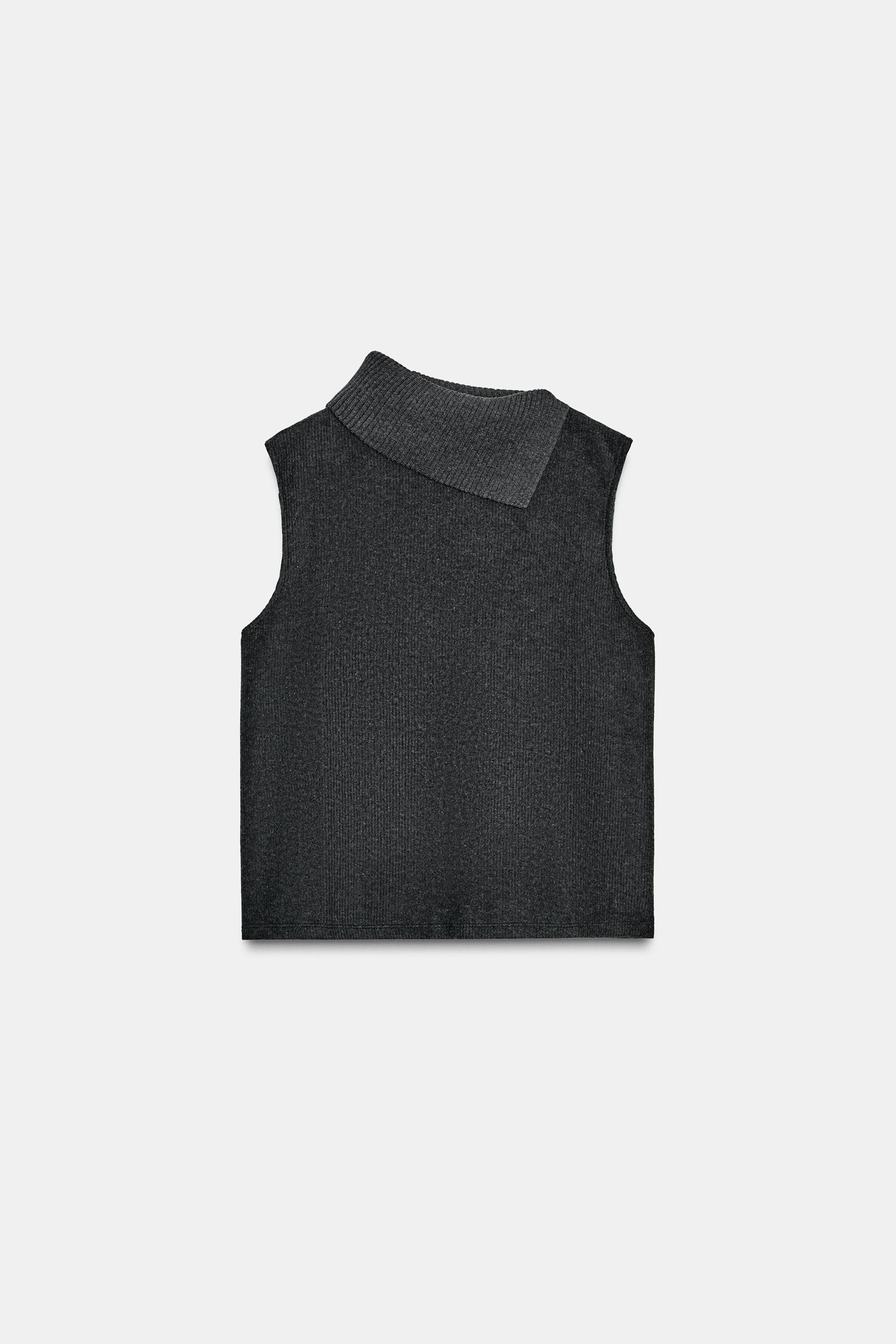 Soft open-neck top