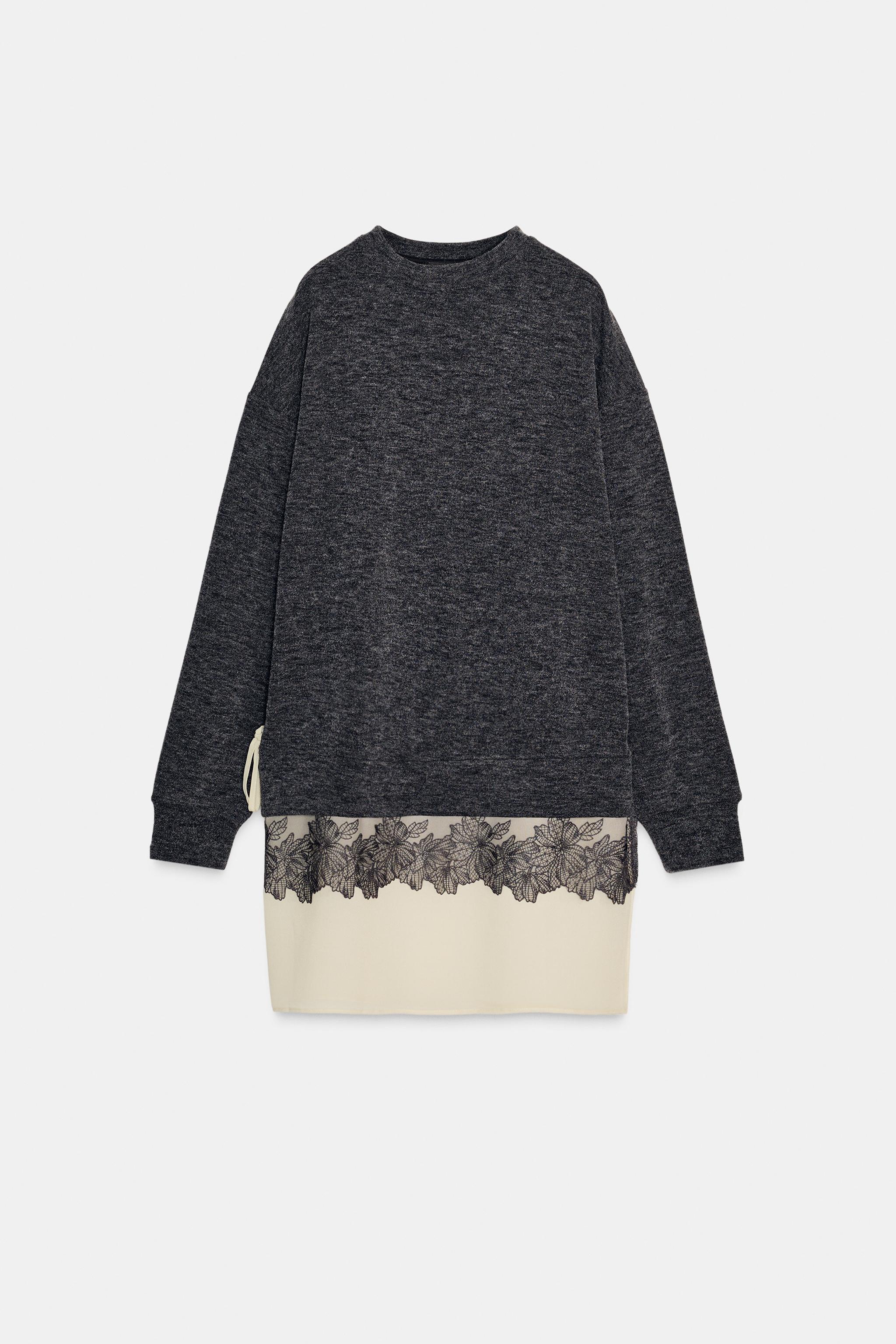 Soft Effect Contrast Dress