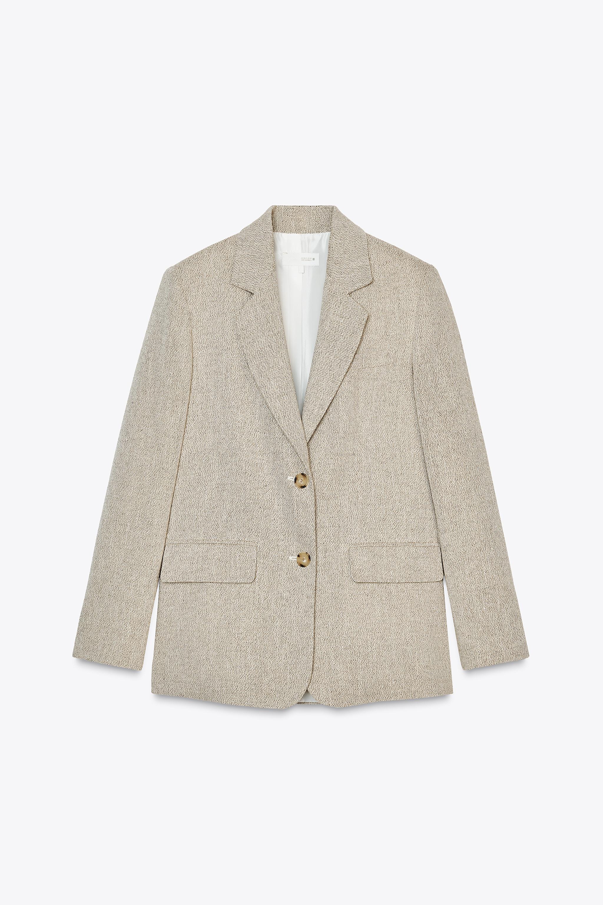 Padded shoulder blazer