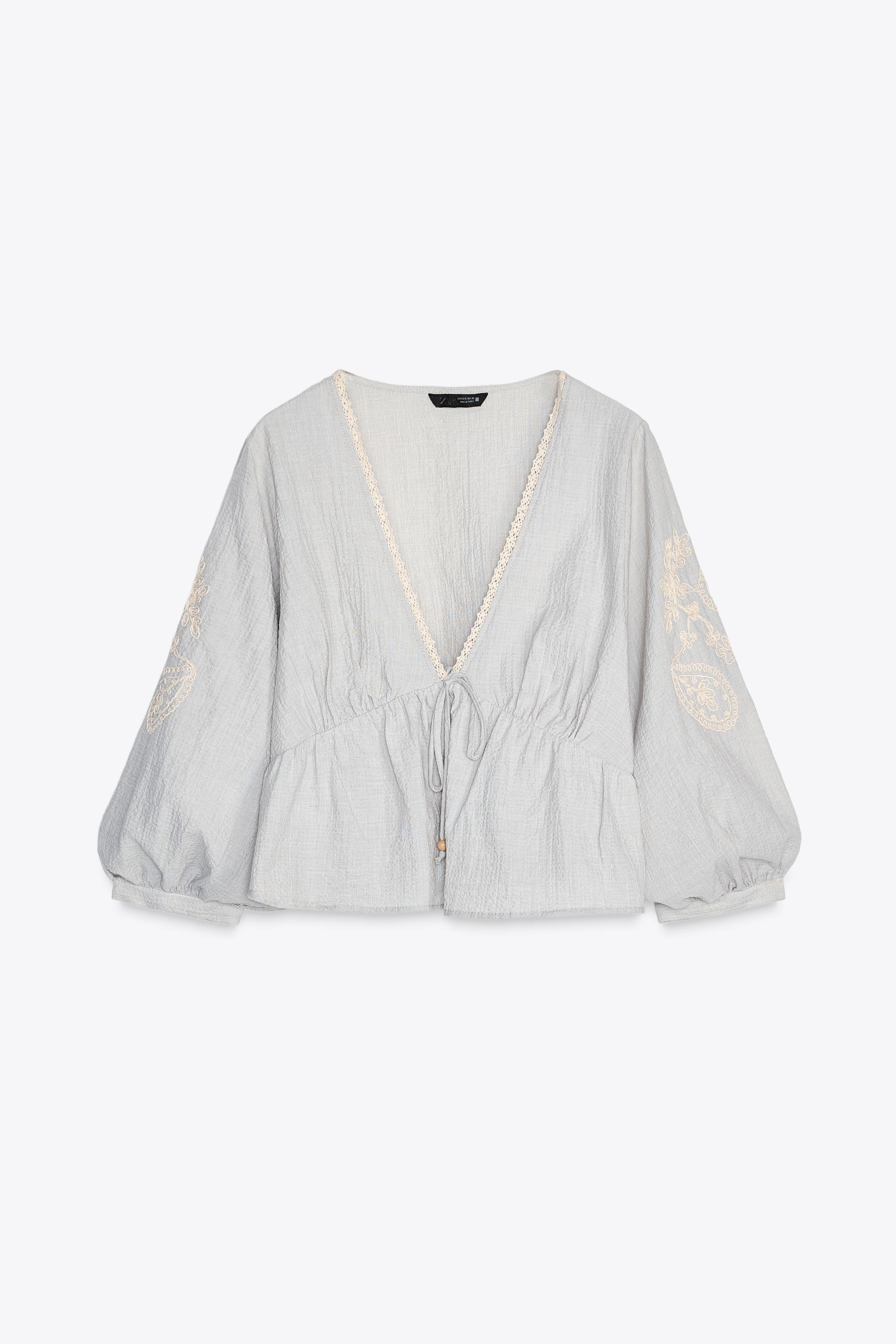 Rustic embroidered shirt