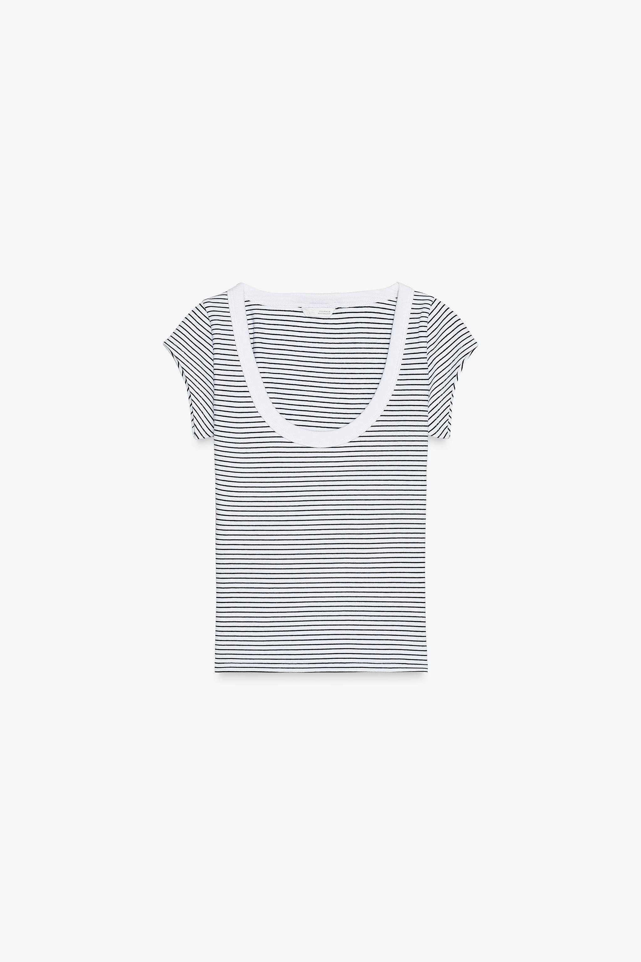 Striped crew t-shirt