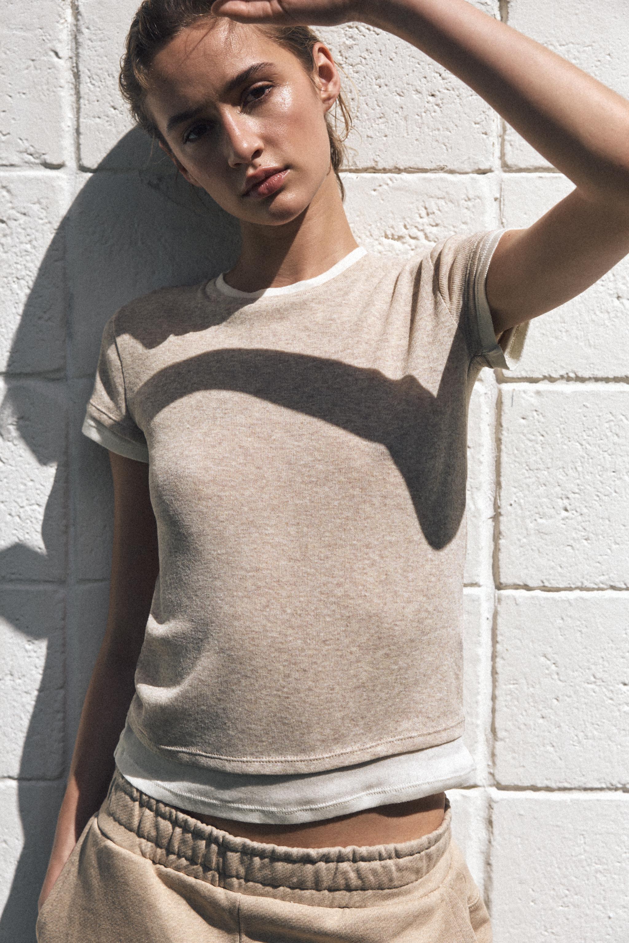 Double fabric t‑shirt
