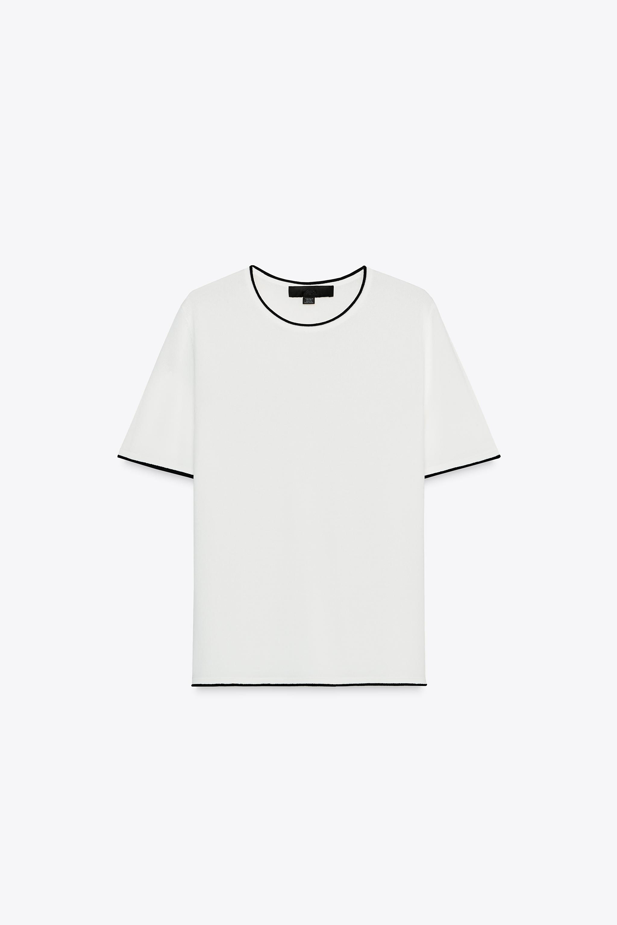 Short-Sleeve Knit Sweater
