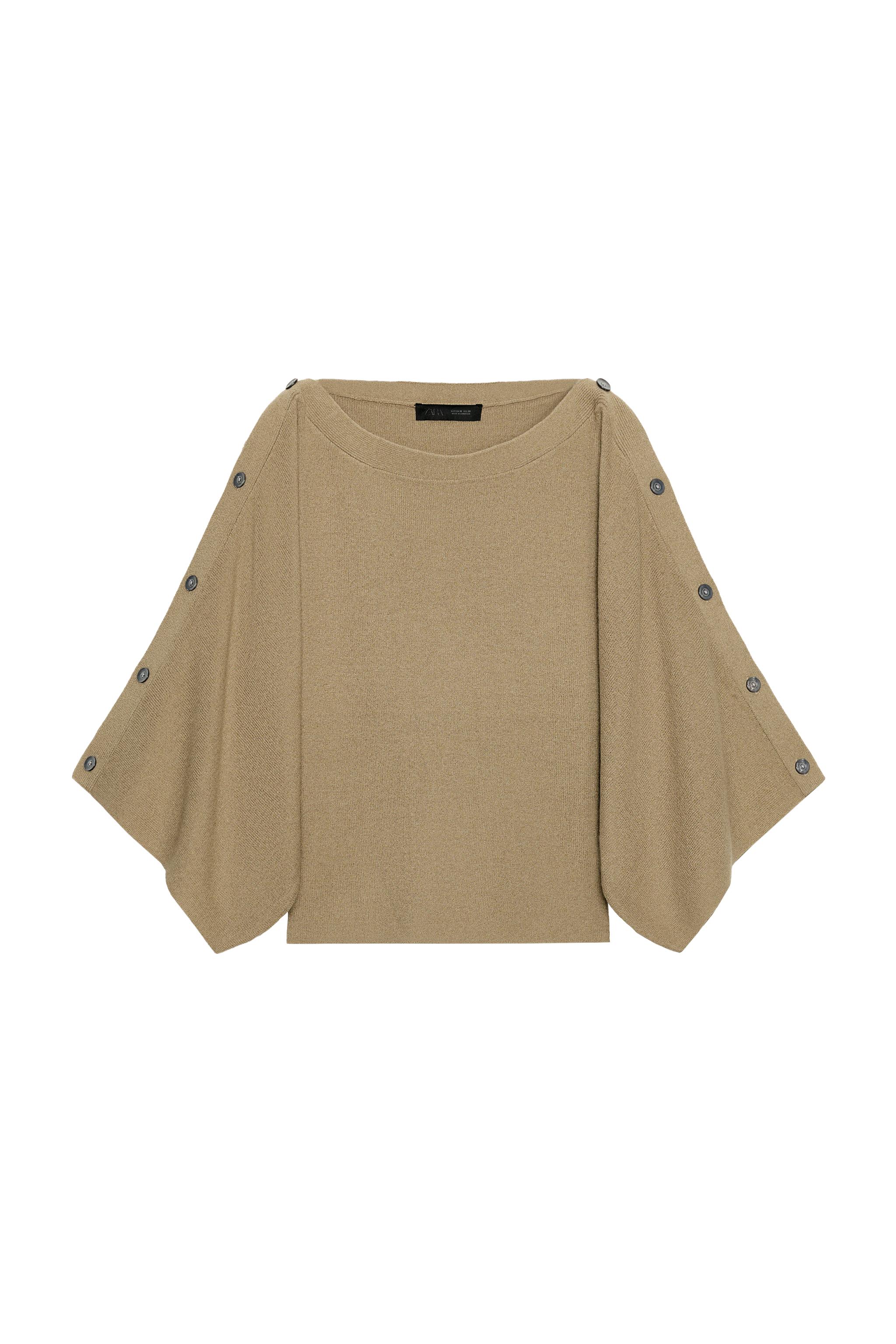 Knitted button sweater