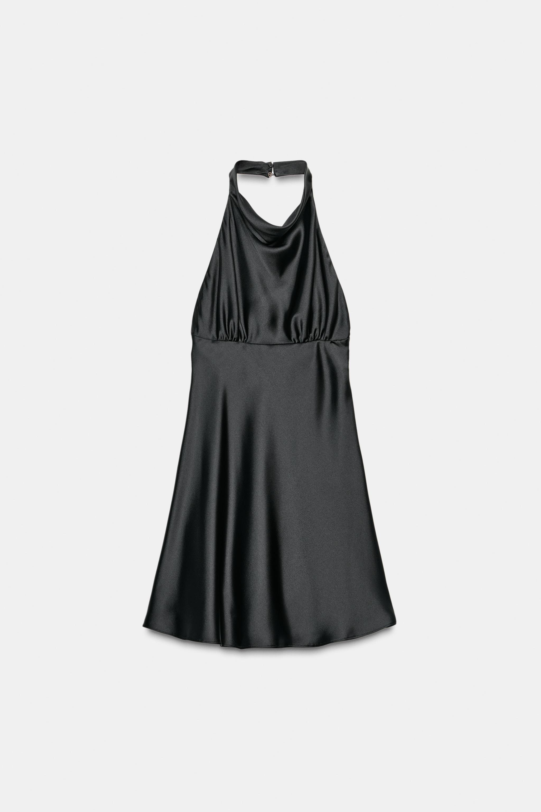 Short satin dress