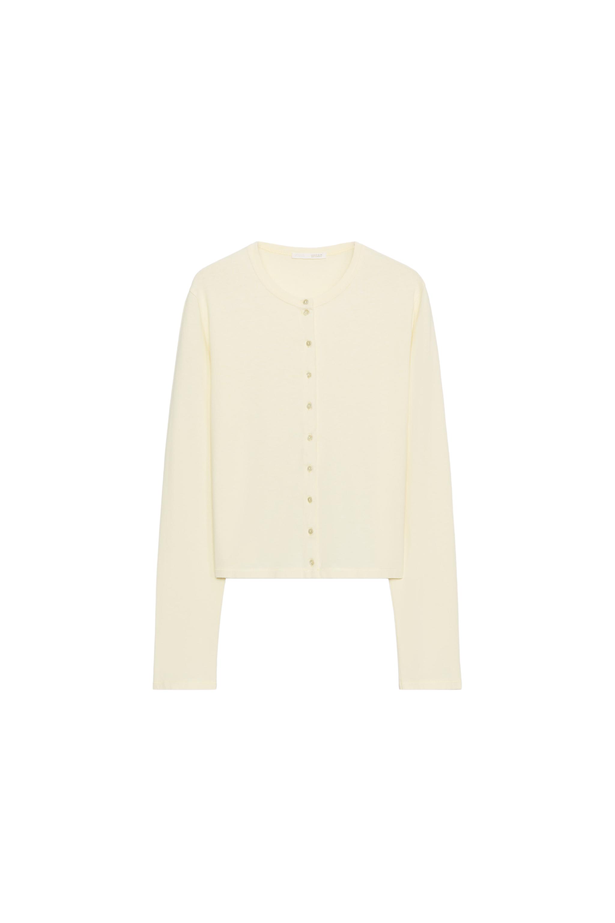 Cotton button t-shirt