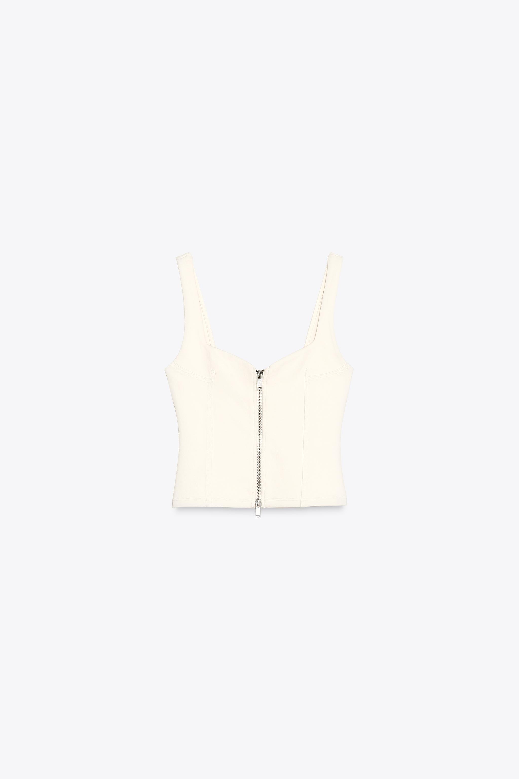 Zip-up interlock Top