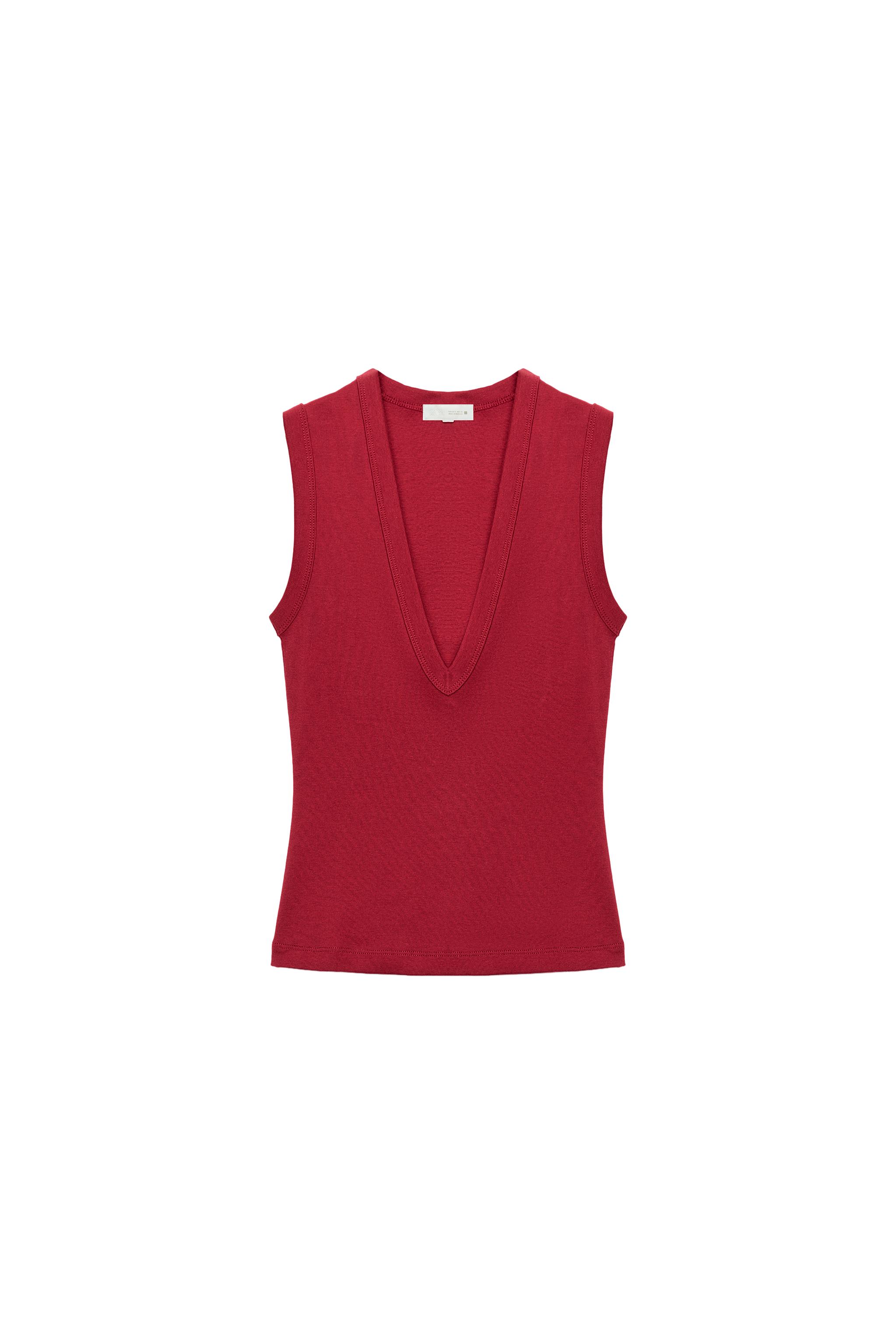 Cotton V-Neck T-Shirt