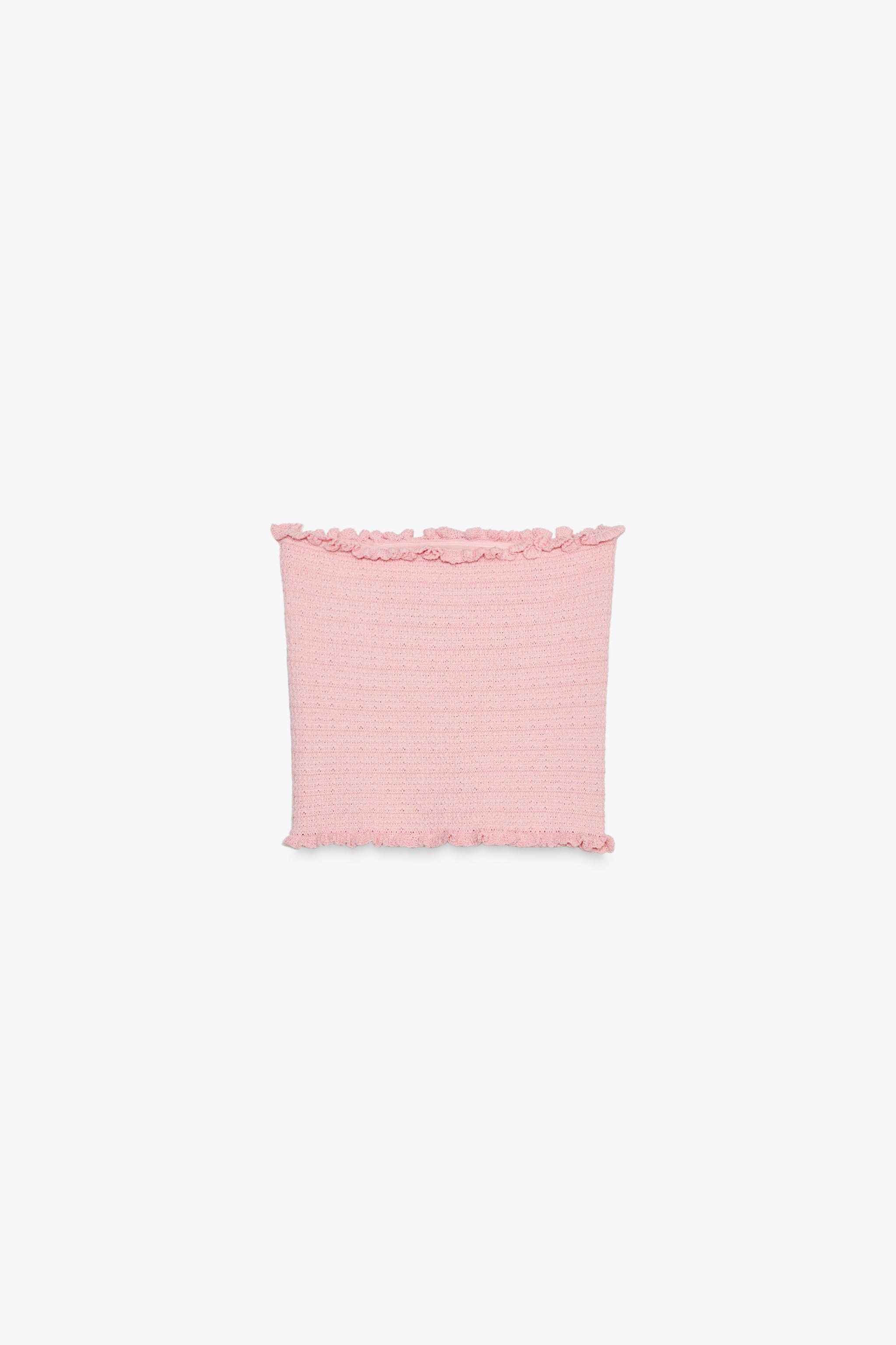 Strapless knit top