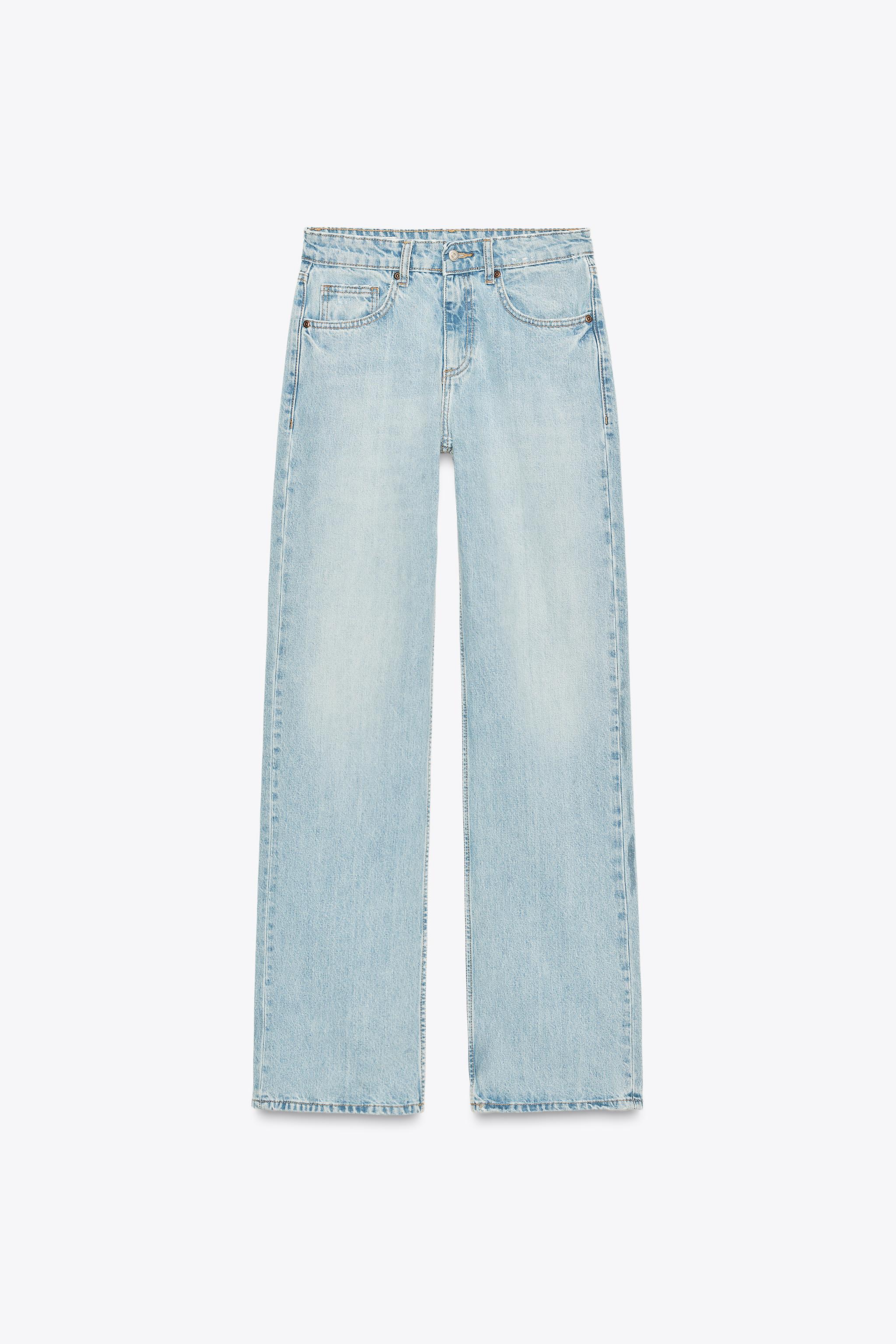 Wide-leg Mid-rise Jeans