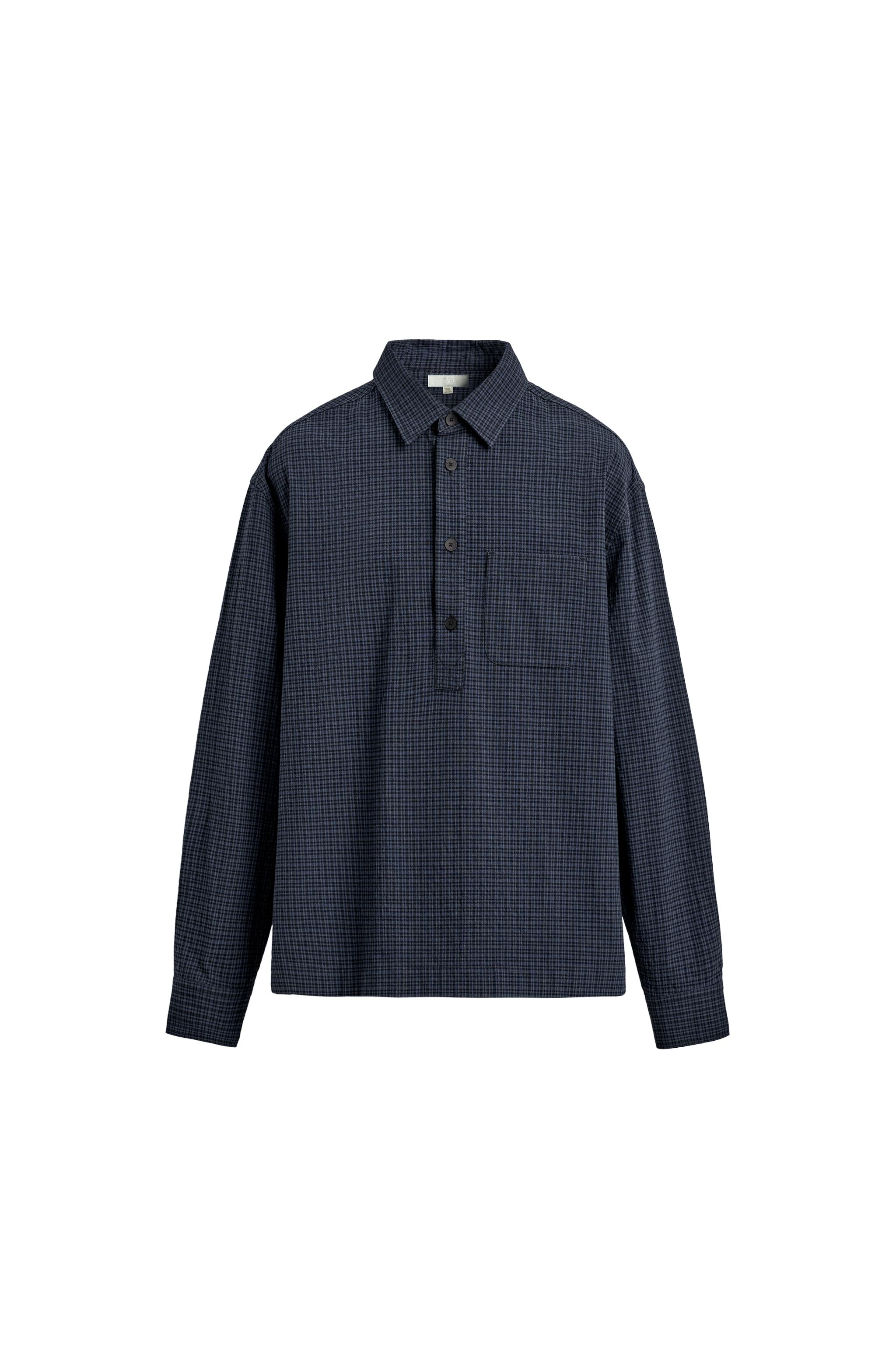 Regular fit checked polo shirt