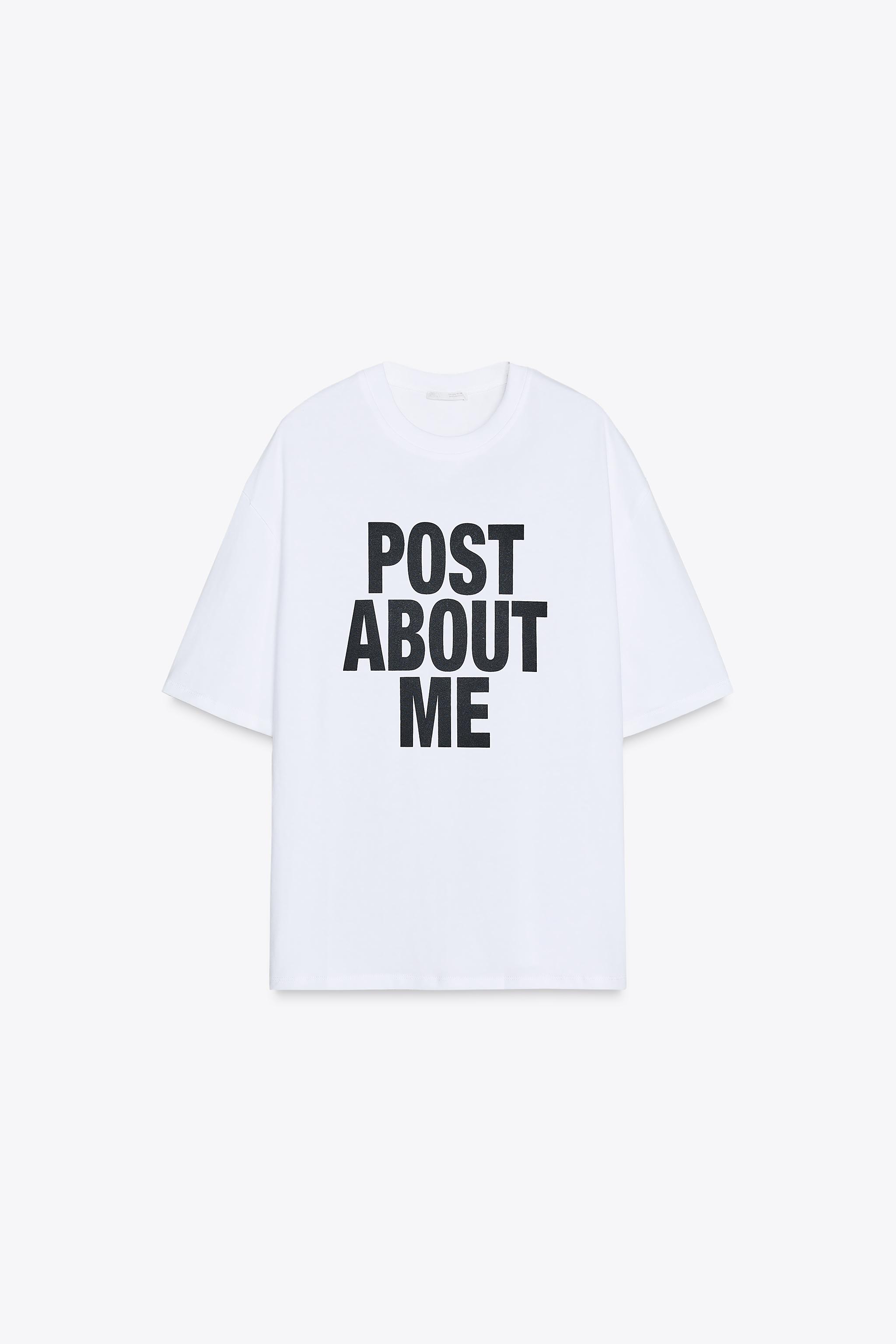 Oversized slogan T-shirt